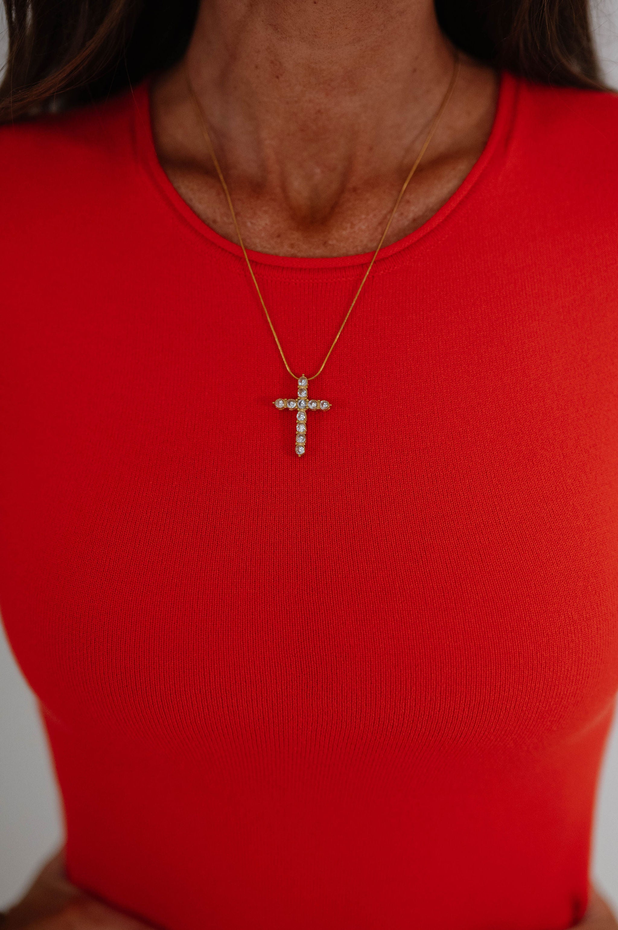 Diamond Cross Necklace