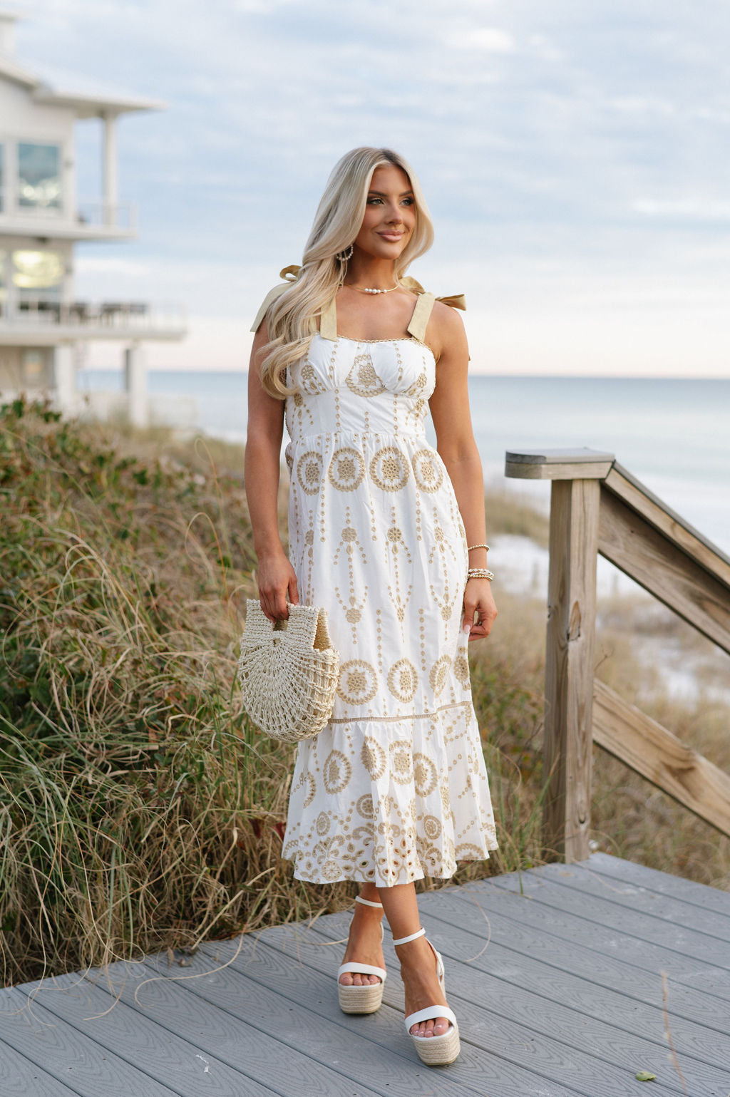 Carter Maxi Dress-White