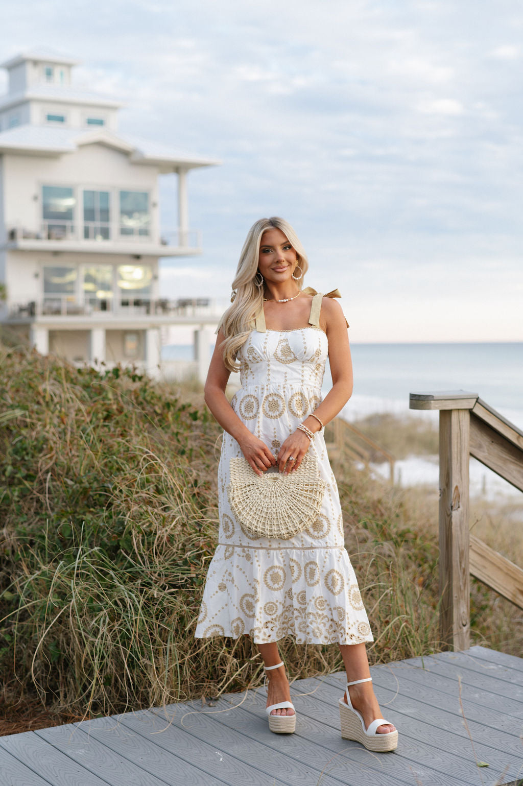 Carter Maxi Dress-White