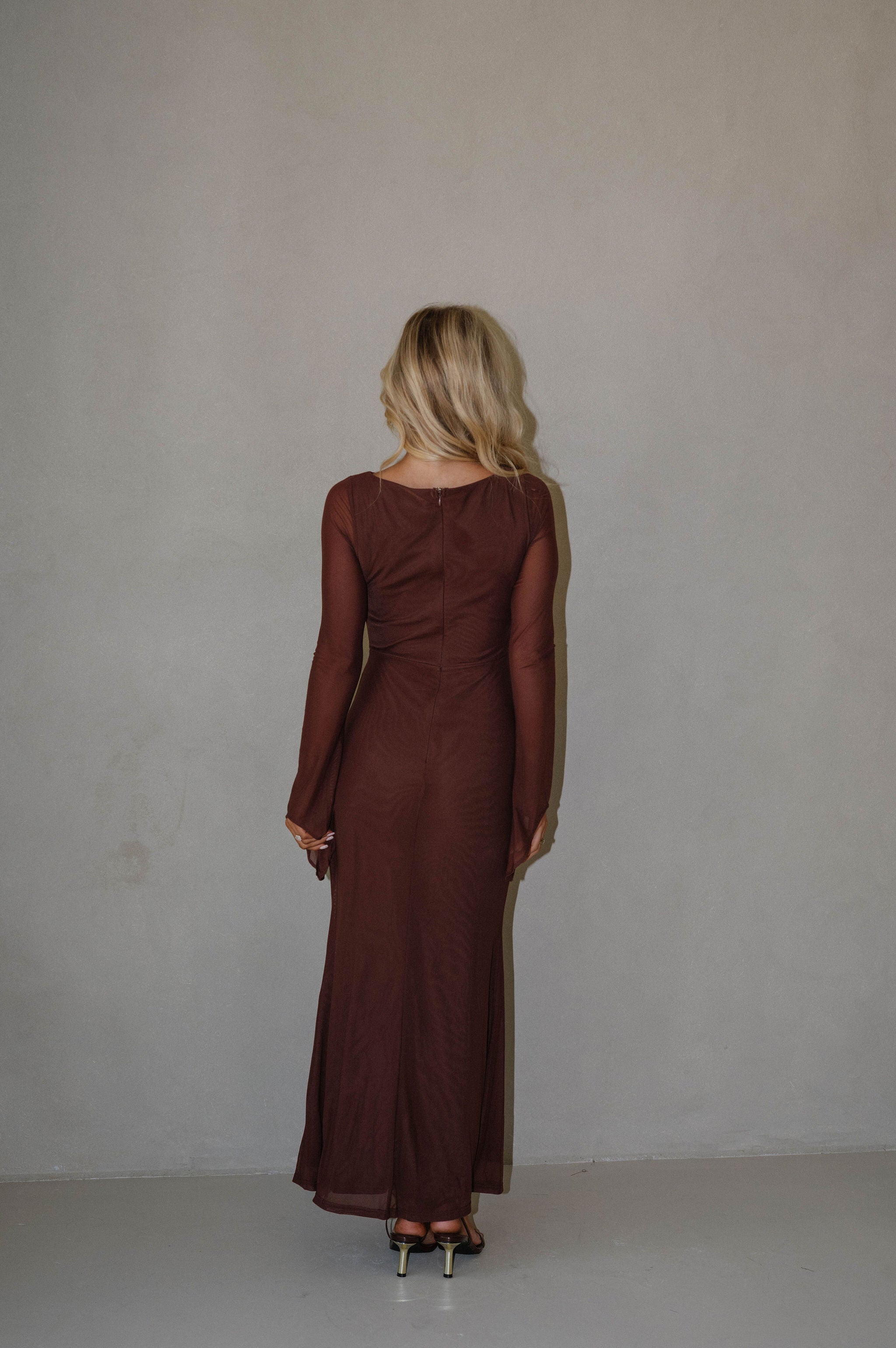 Booker Maxi Dress-Chocolate
