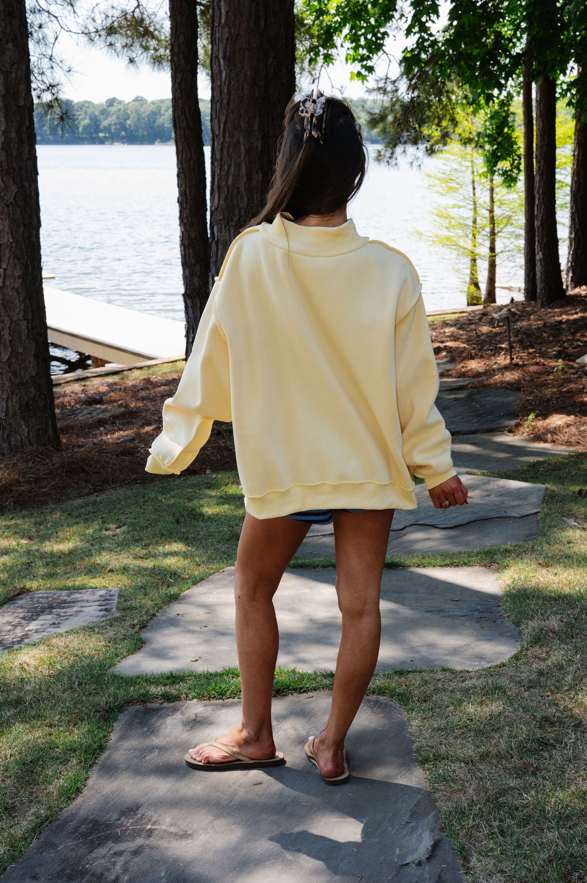 "Jesus Saves" Mockneck -Yellow