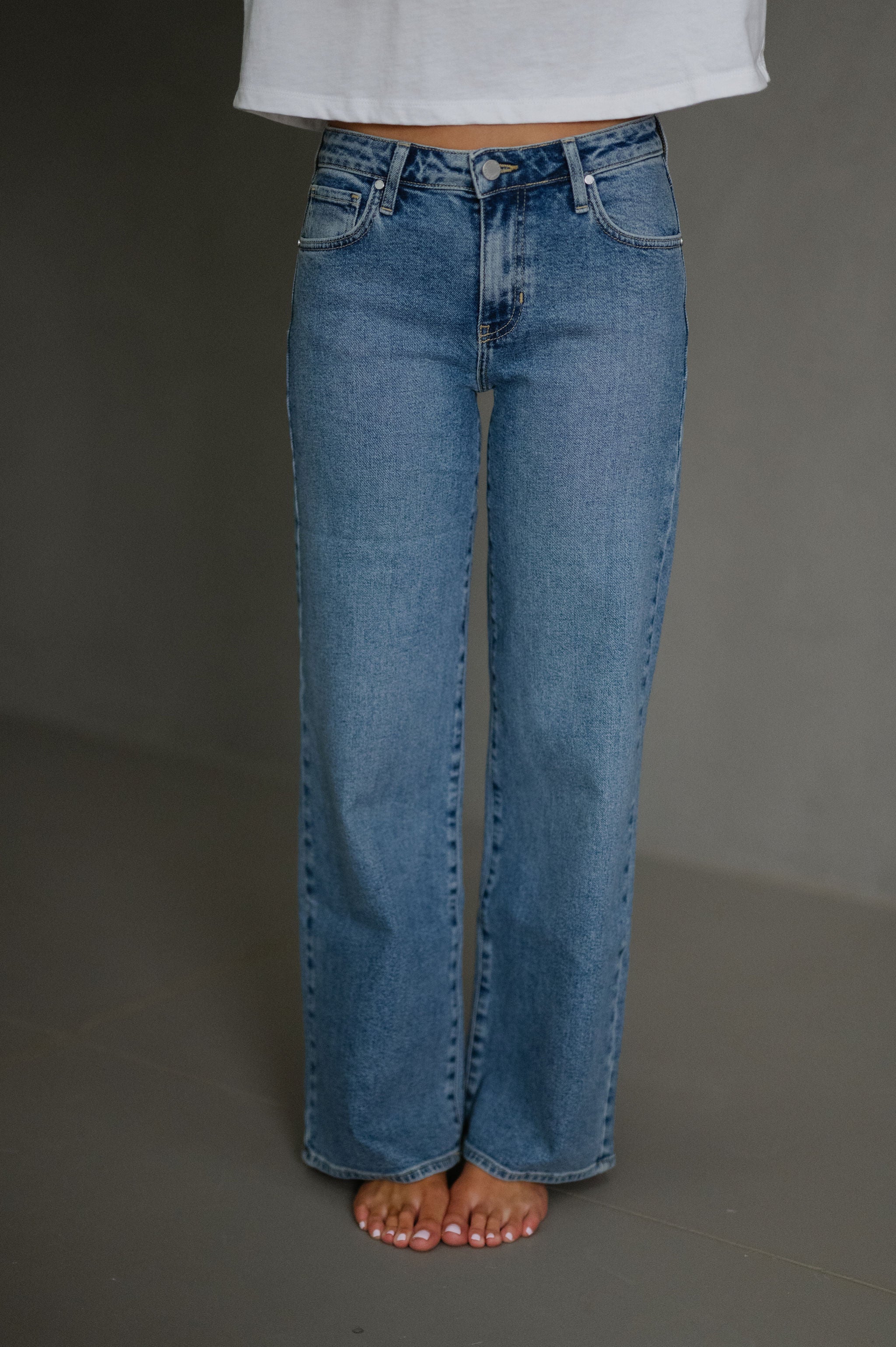 Culver Straight Leg Jeans-Medium Wash