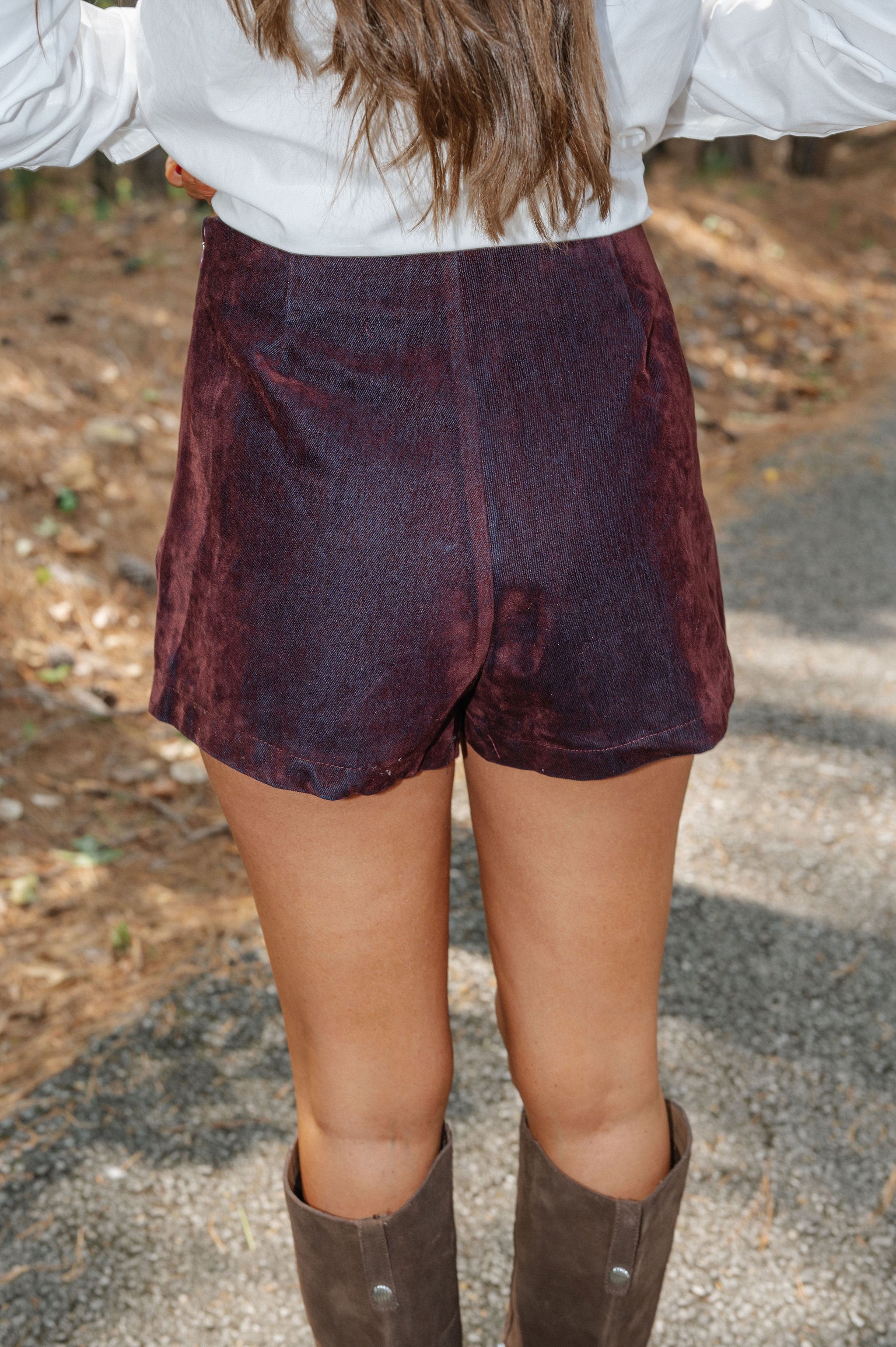 Rylee Mini Skort-Wine