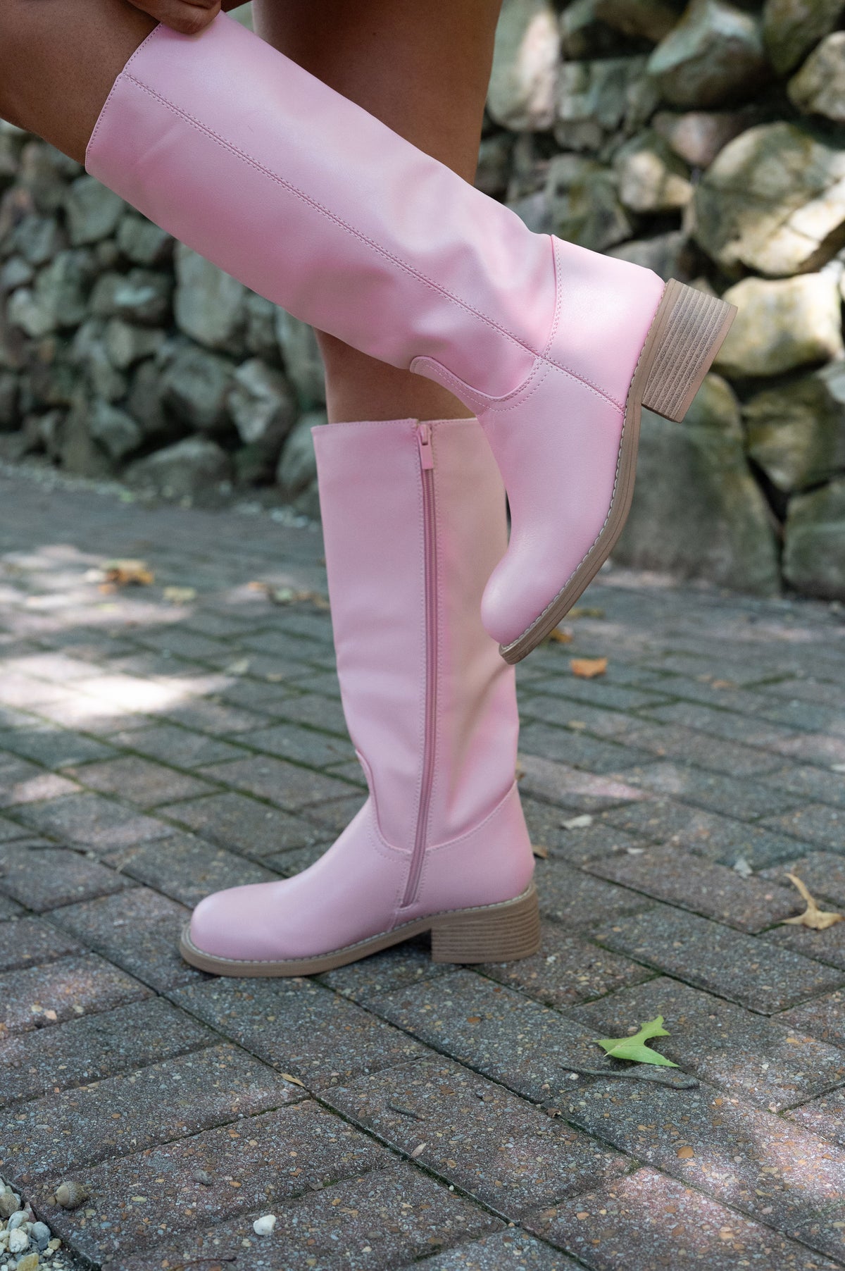 Tall Riding Boots-Pink