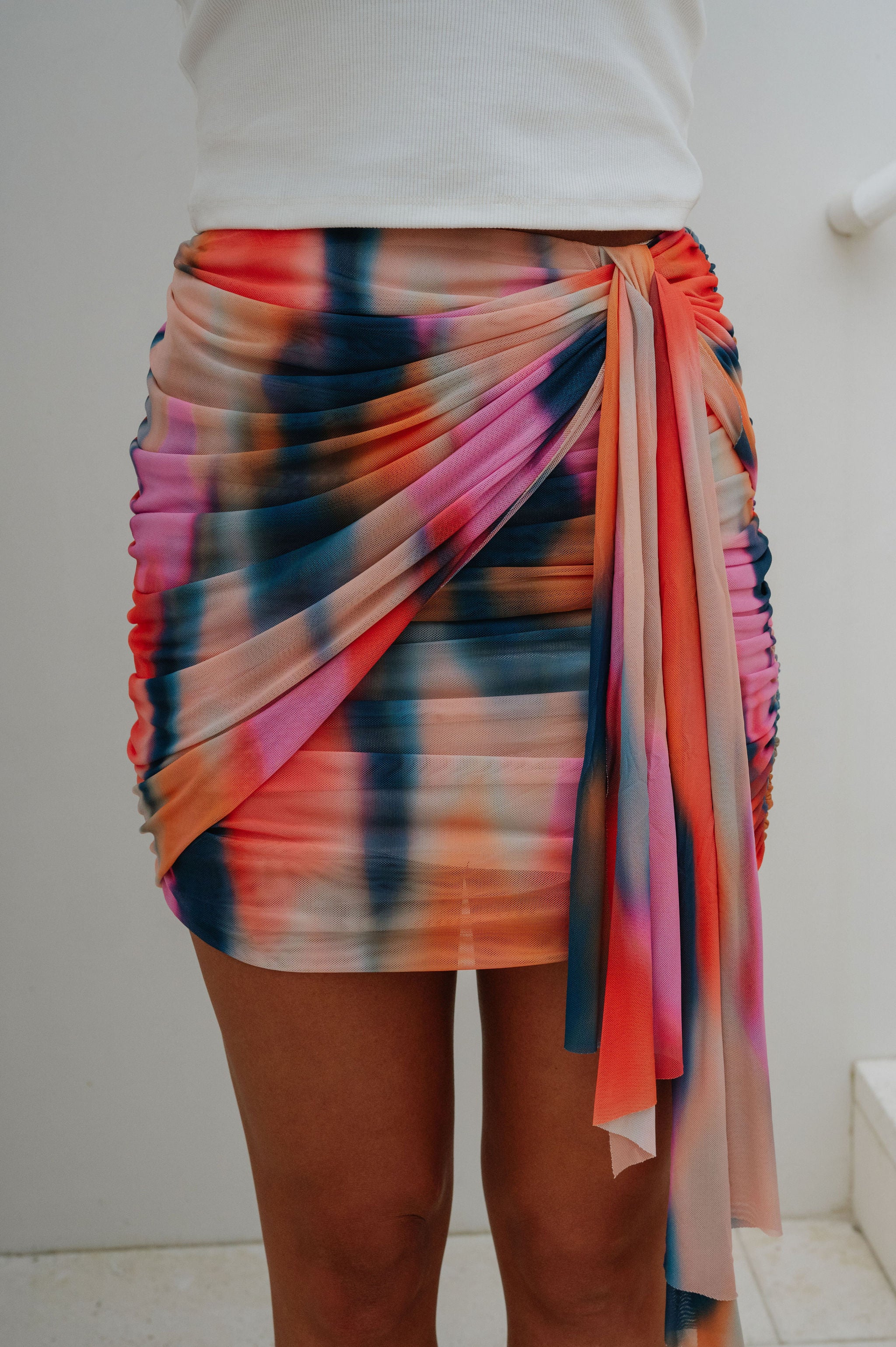 Andi Wrap Mini Skirt-Multi