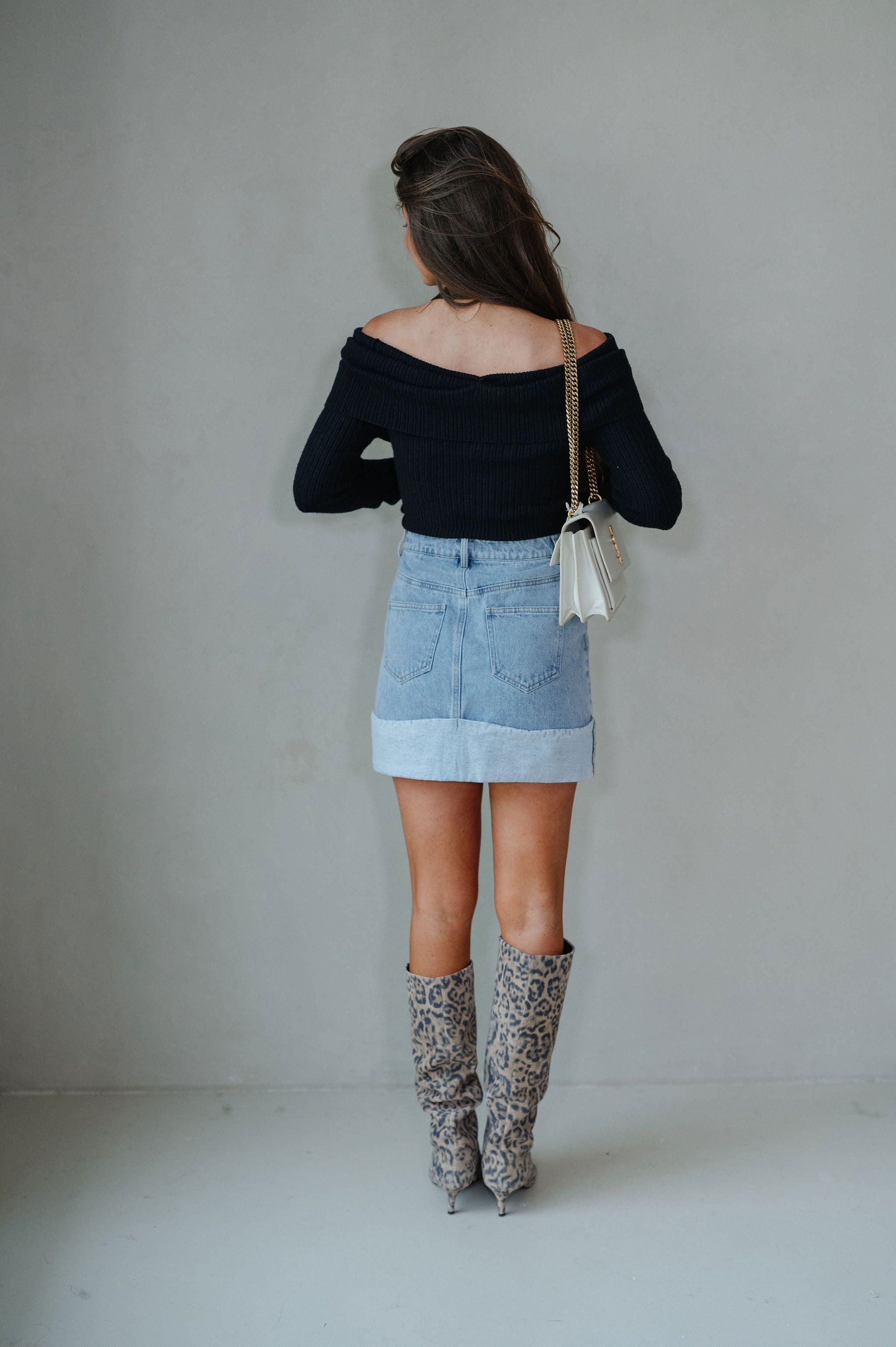 Myra Sweater Top-Black