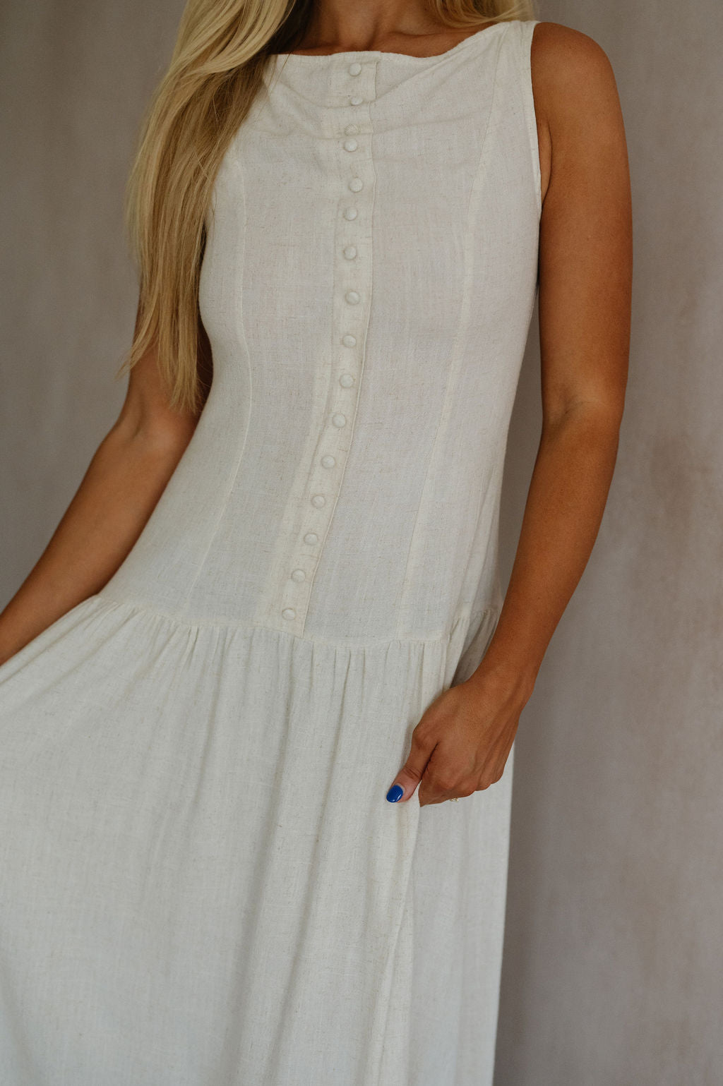 Franny Maxi Dress-Natural