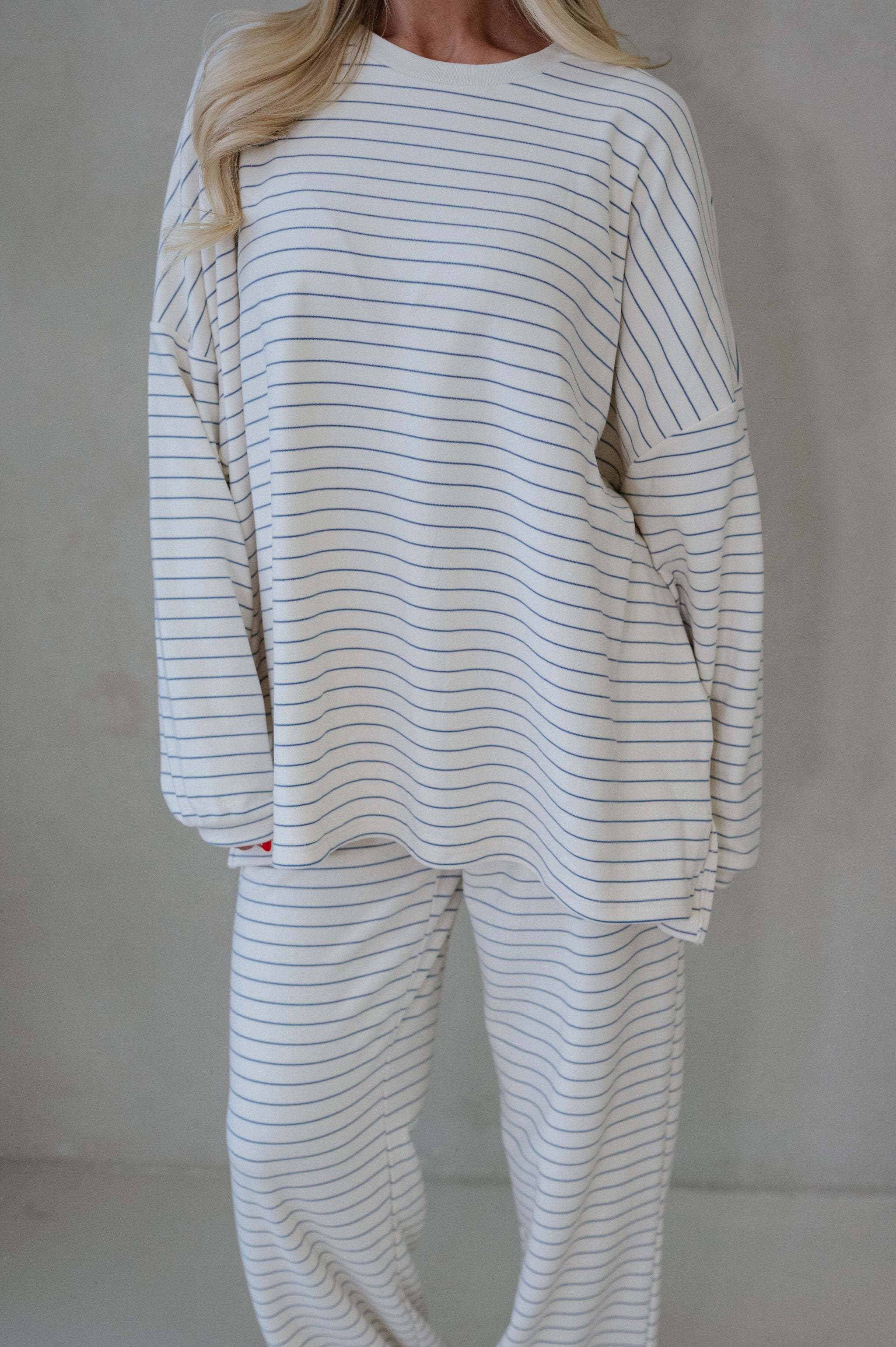 Laurel Striped Top-Ivory