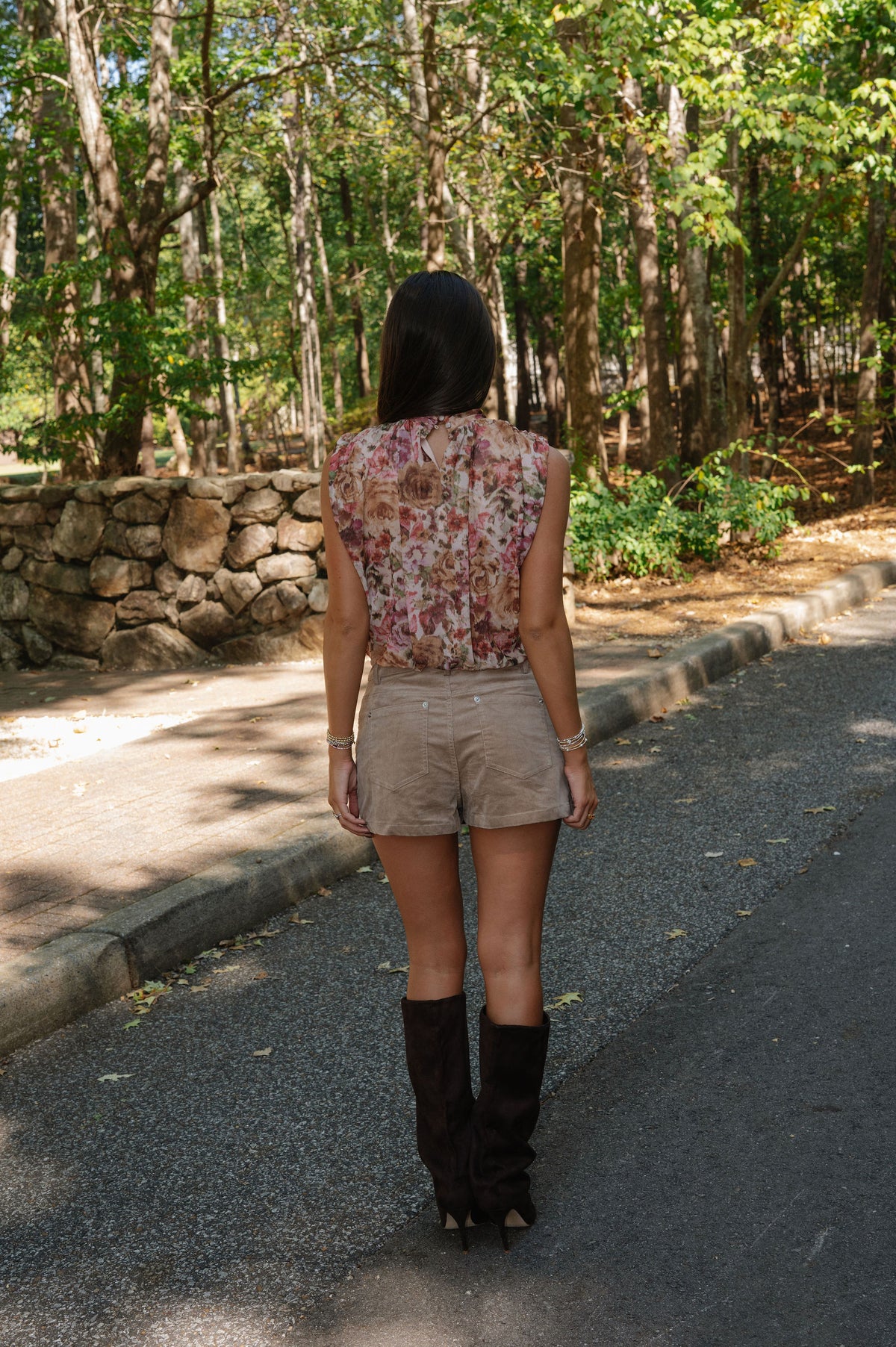 Salt Mock Neck Bodysuit- Floral