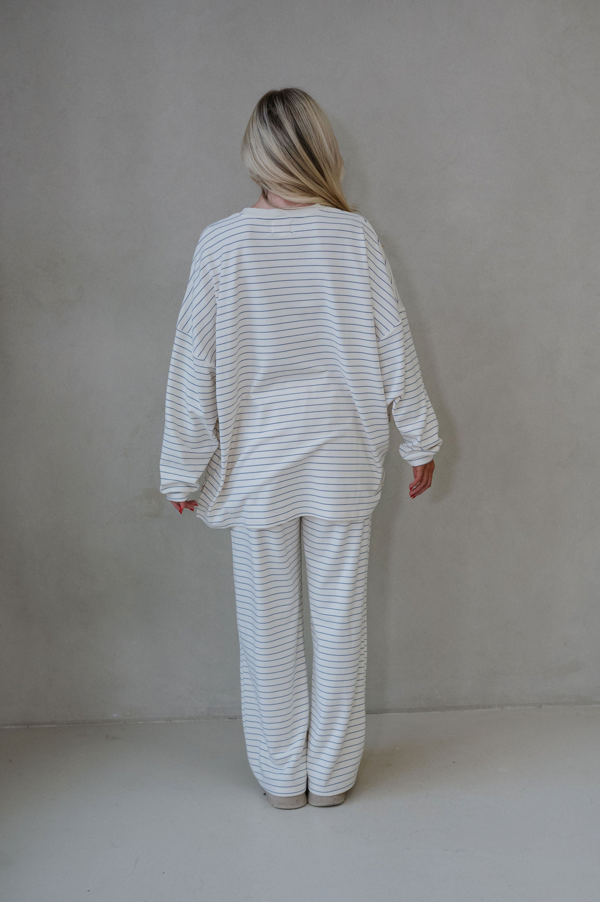 Laurel Striped Top-Ivory