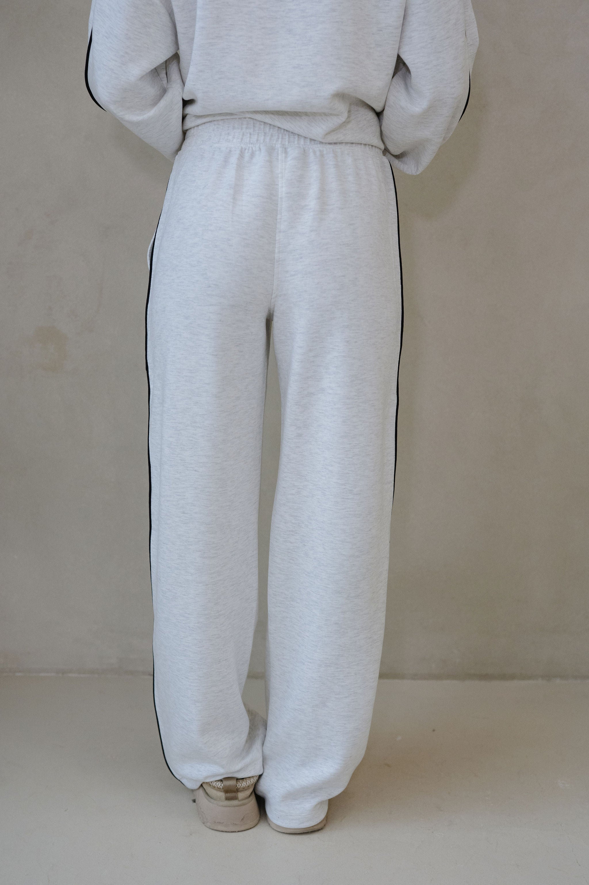 Piper Scuba Pants Set-Grey/Black