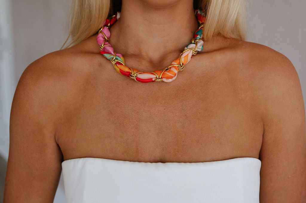 Chained Scarf Necklace