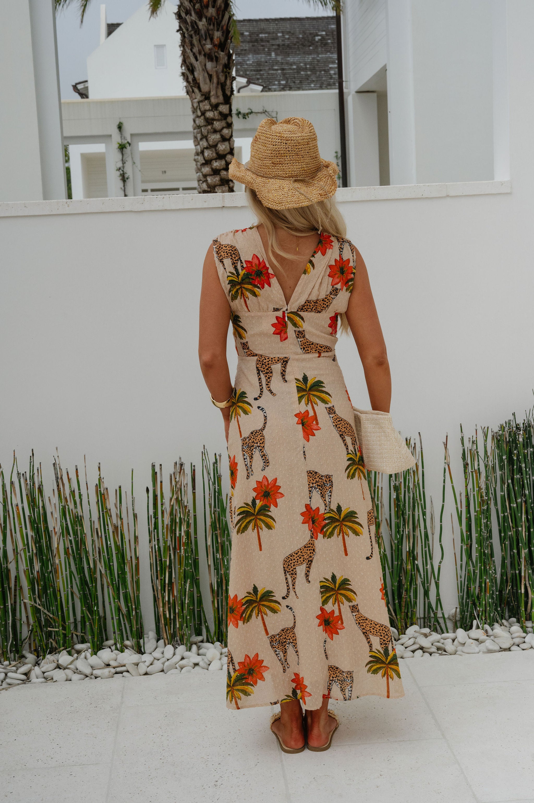Sleeveless Cheetah Print Dress