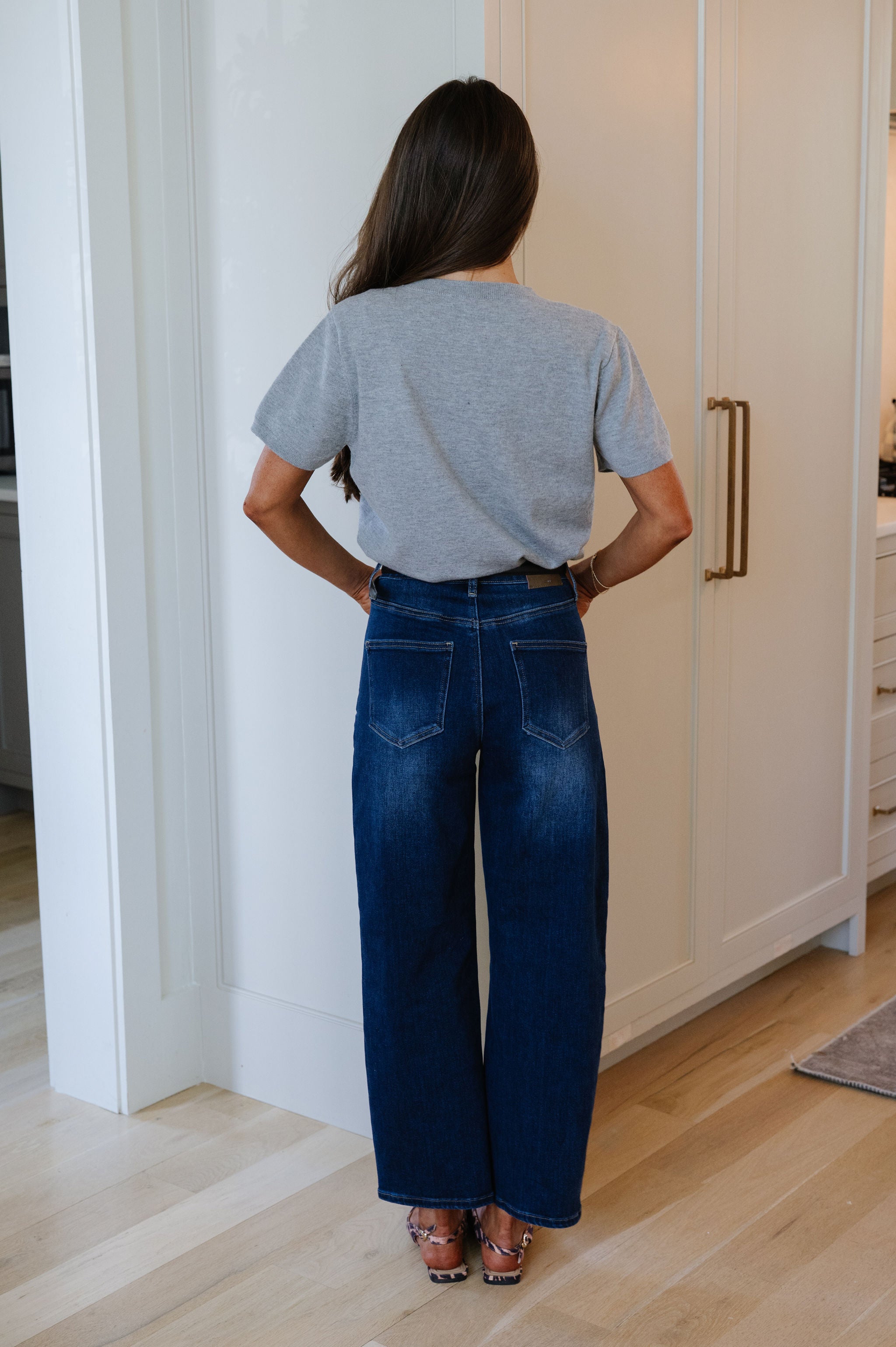 Riley Short Sleeve Top-Heathered Grey