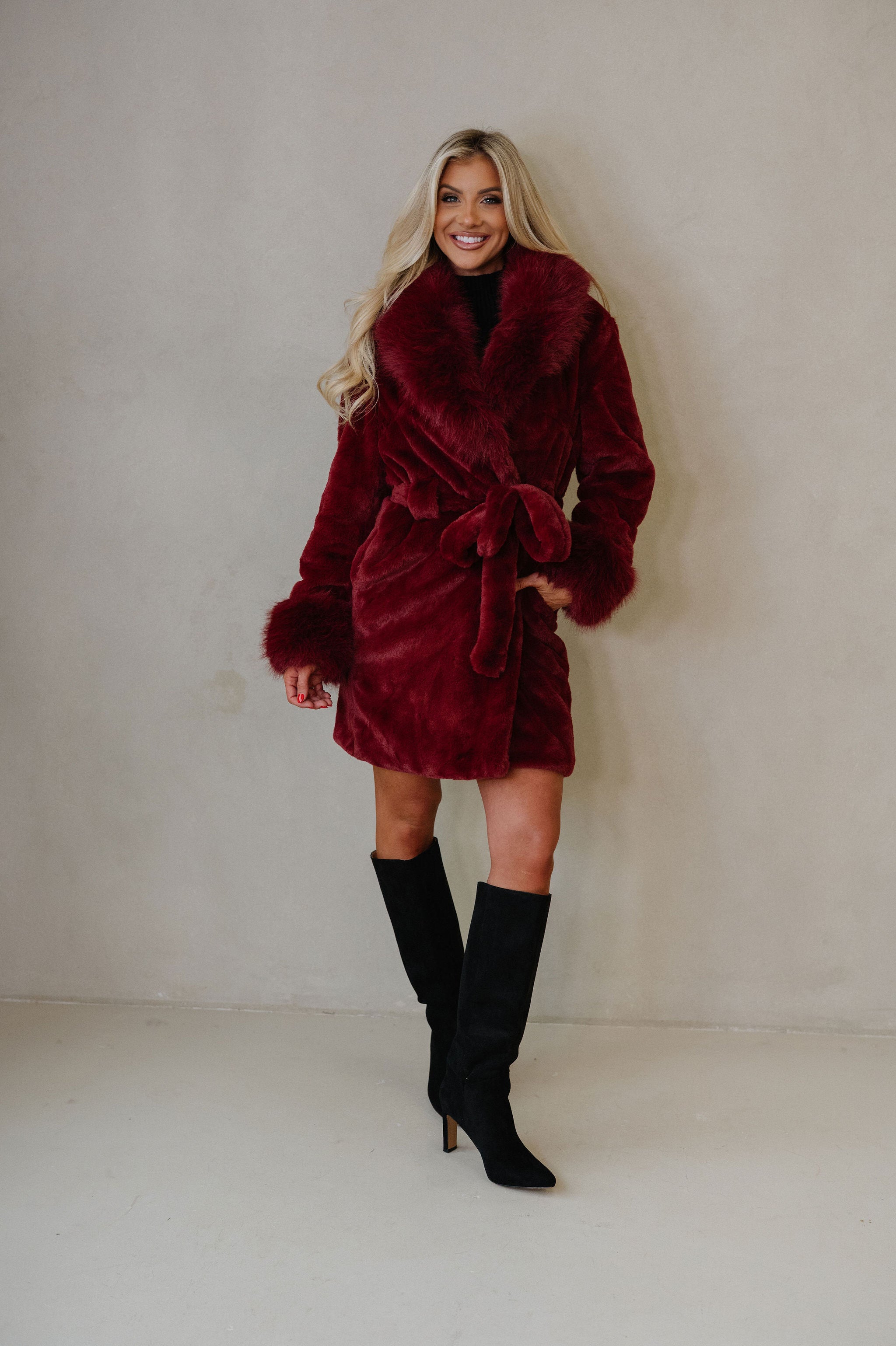 Vivienne Coat-Burgundy
