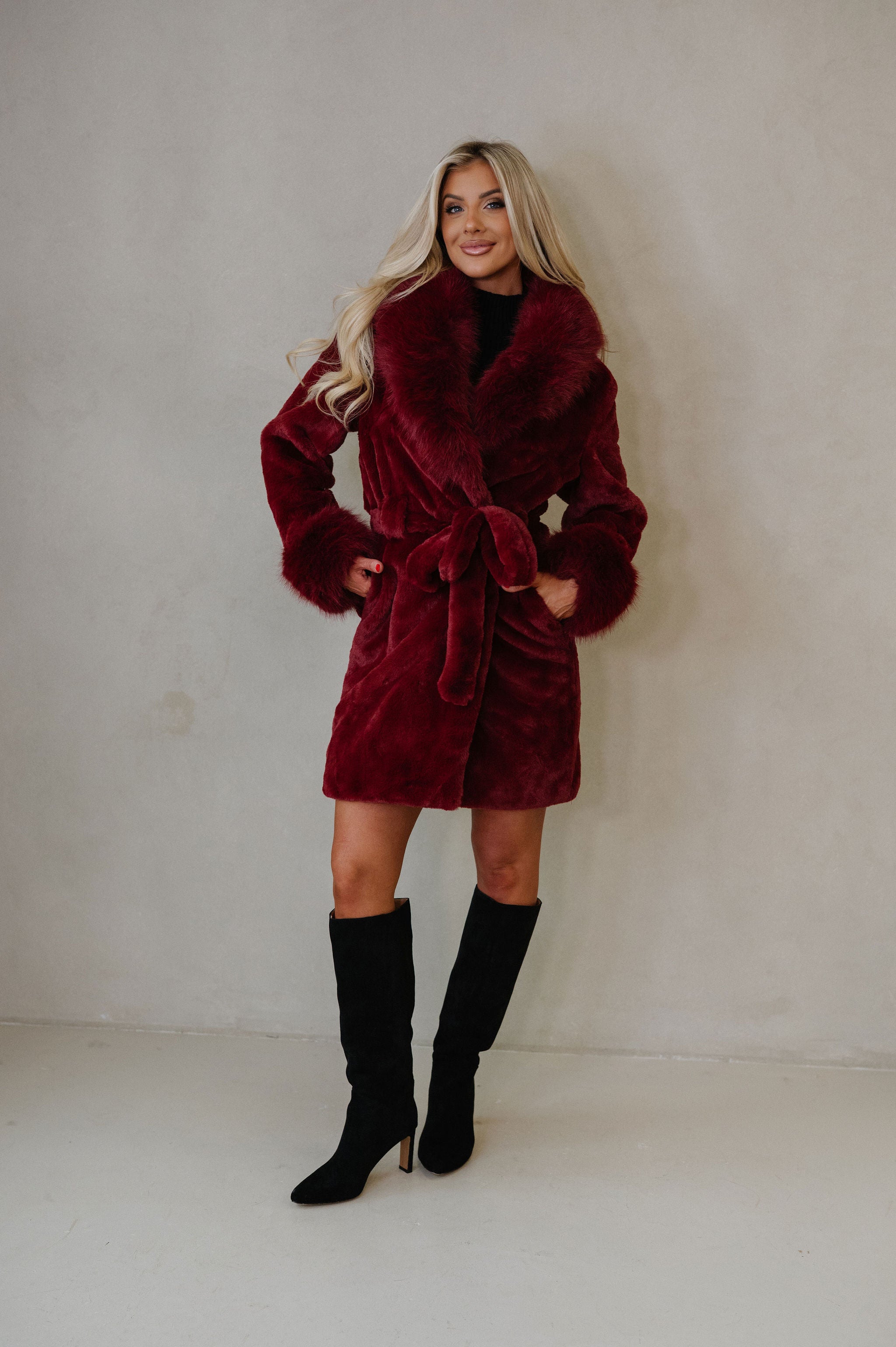 Vivienne Coat-Burgundy