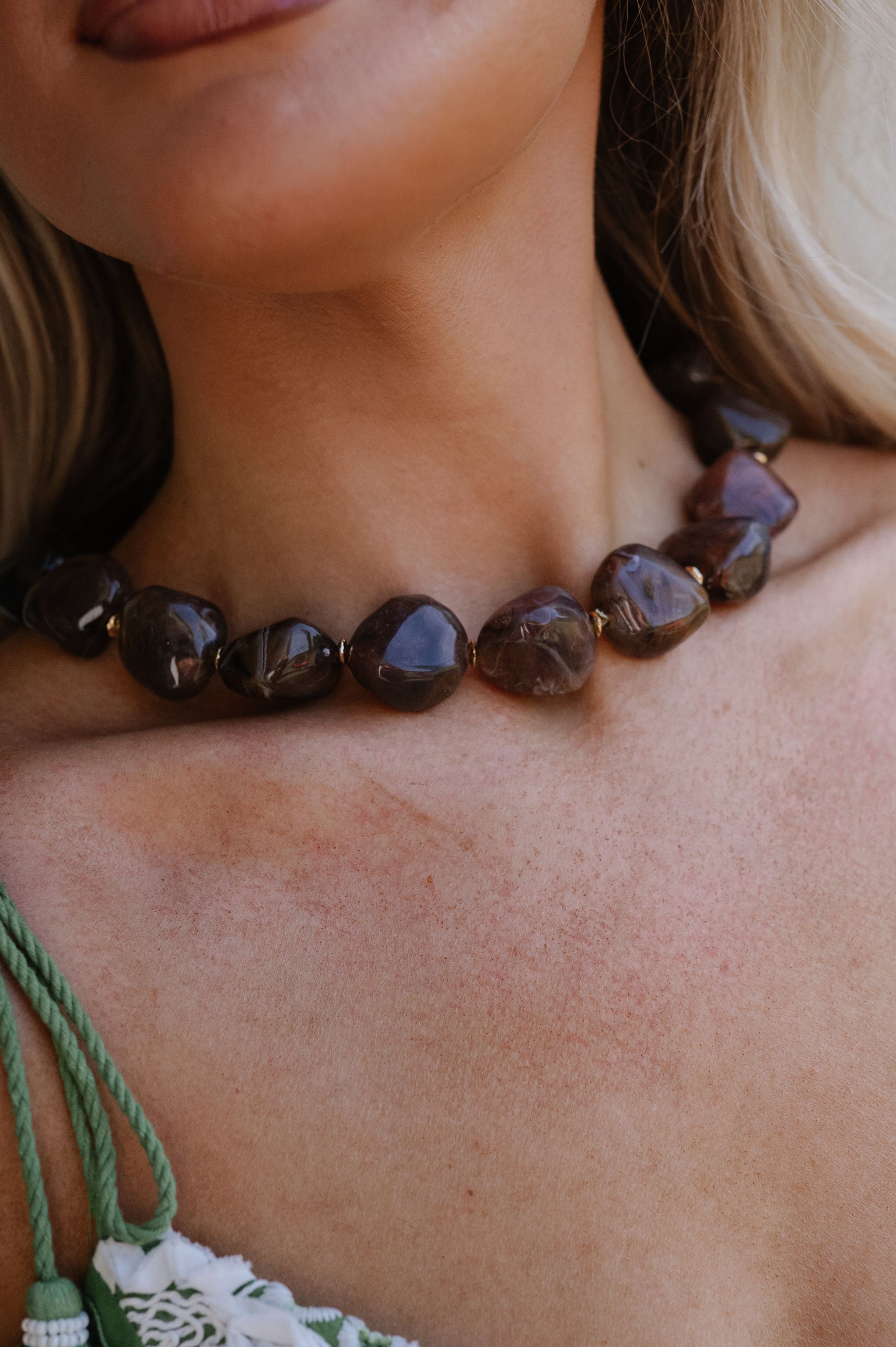 Shelby Necklace-Brown