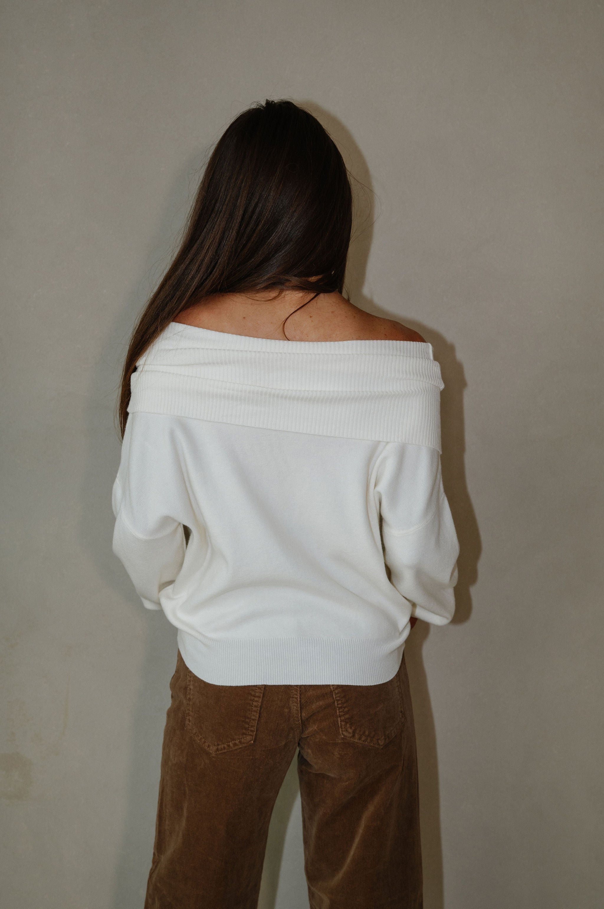 Lenny Knit Top-Ivory