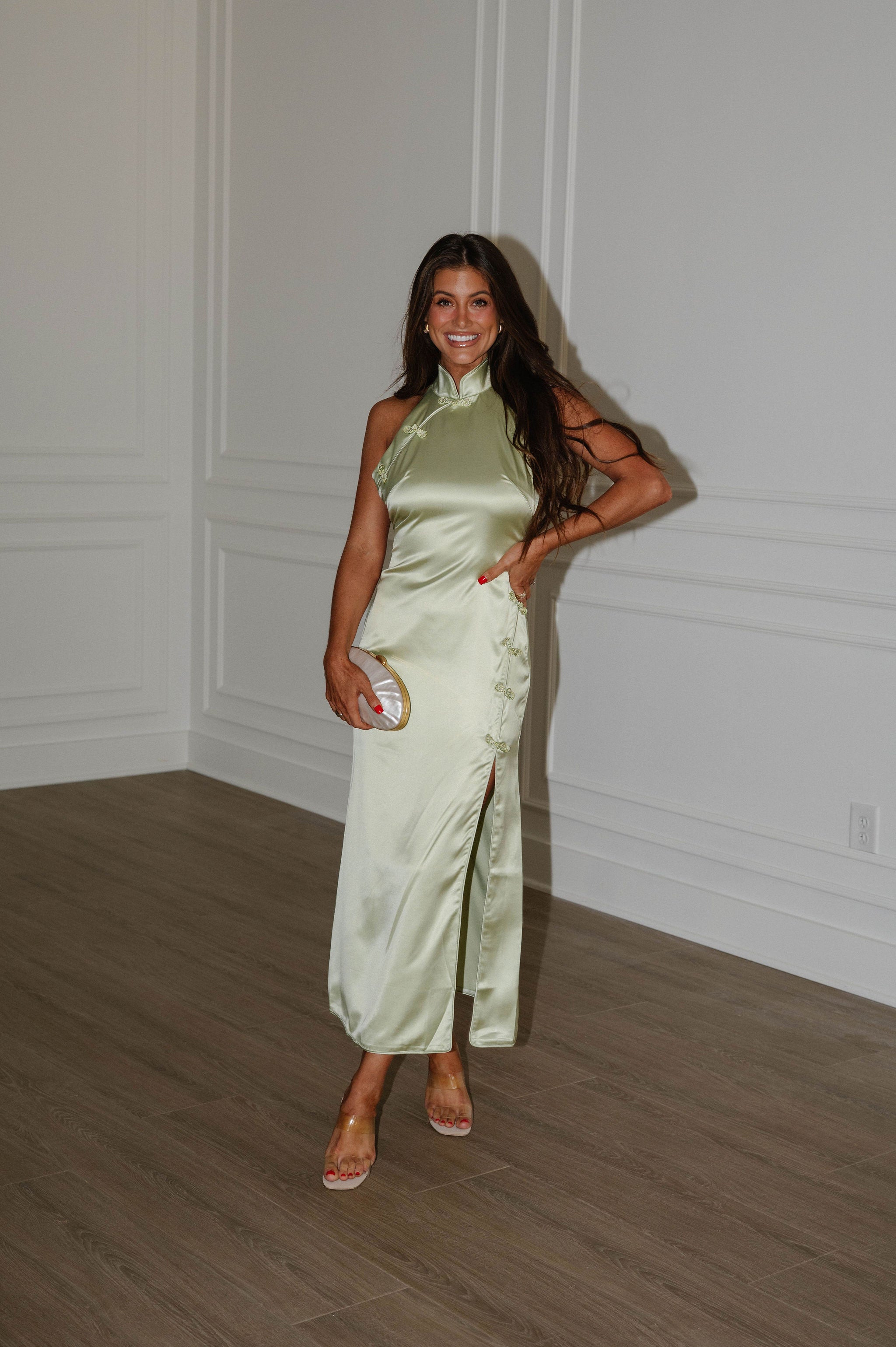 Pressley Maxi Dress-Sage