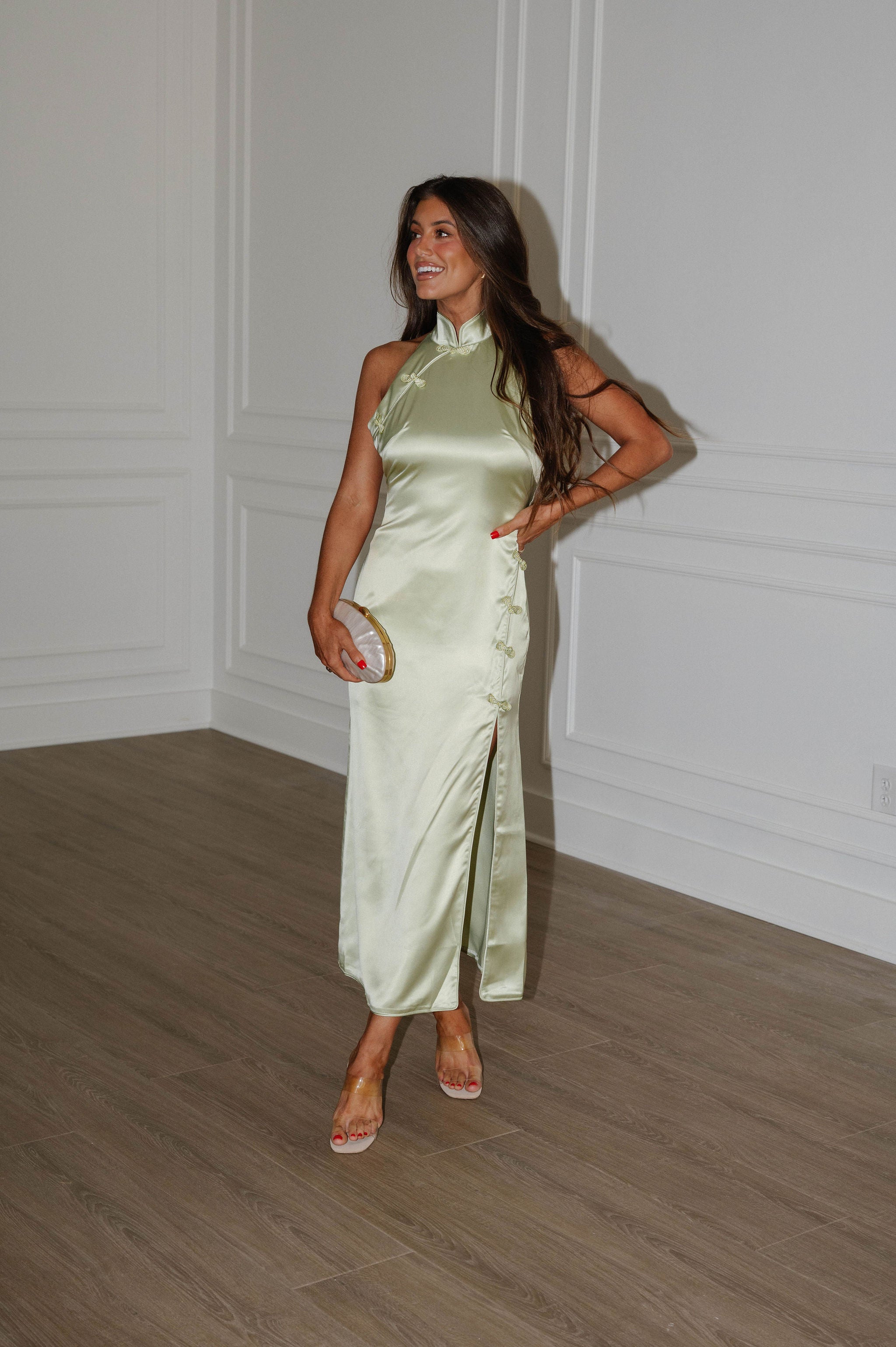 Pressley Maxi Dress-Sage