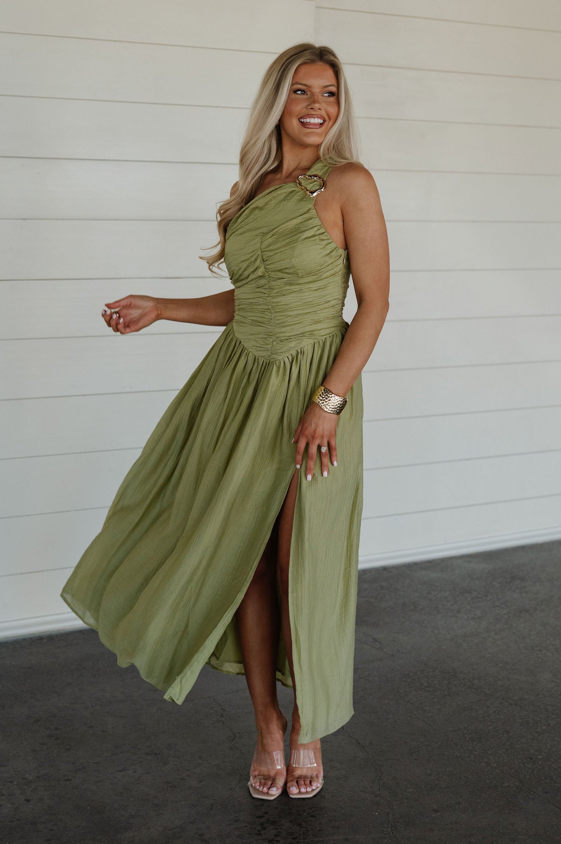 Rooney Maxi Dress-Olive