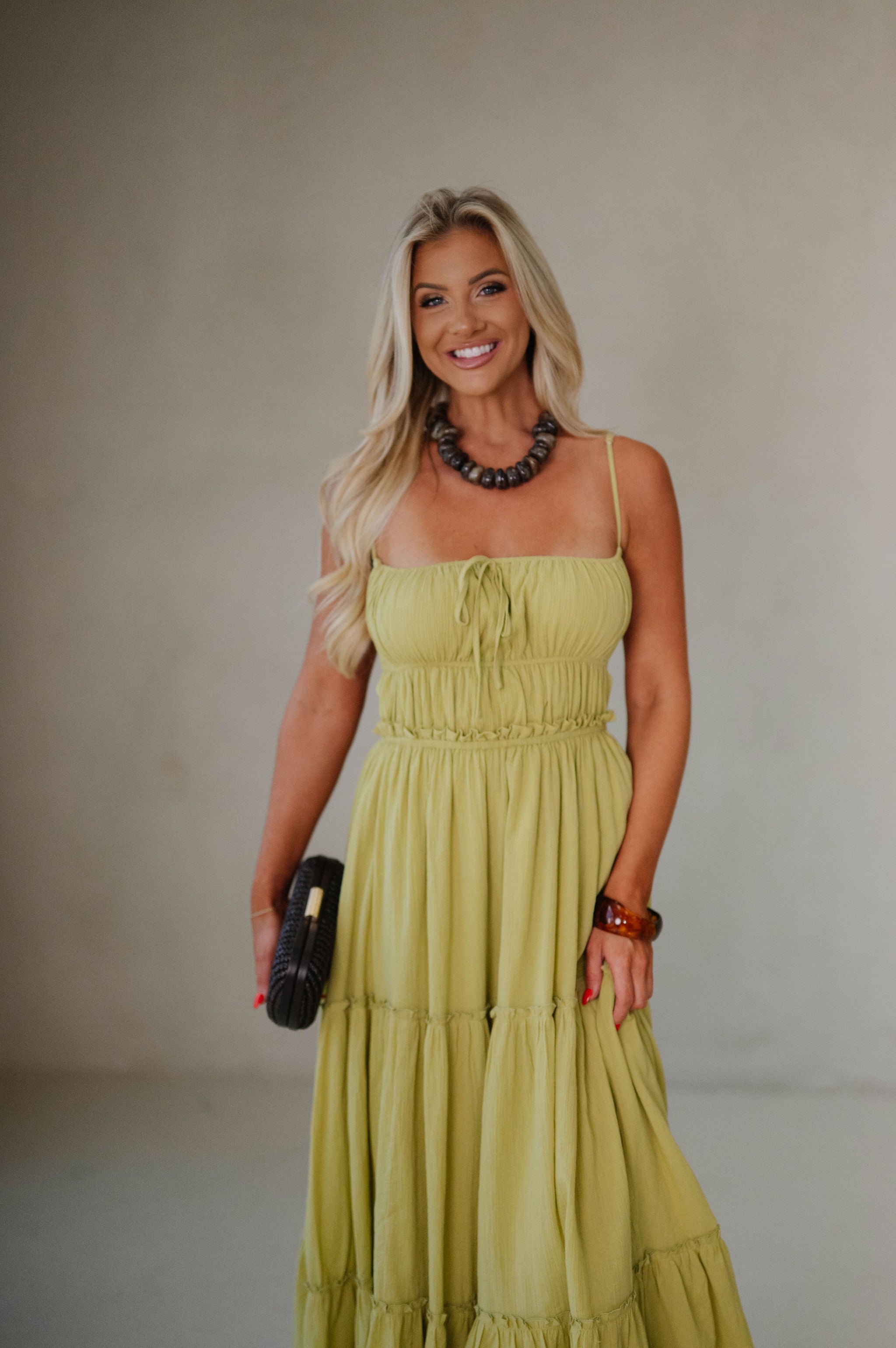 Berkley Tiered Maxi Dress- Kiwi