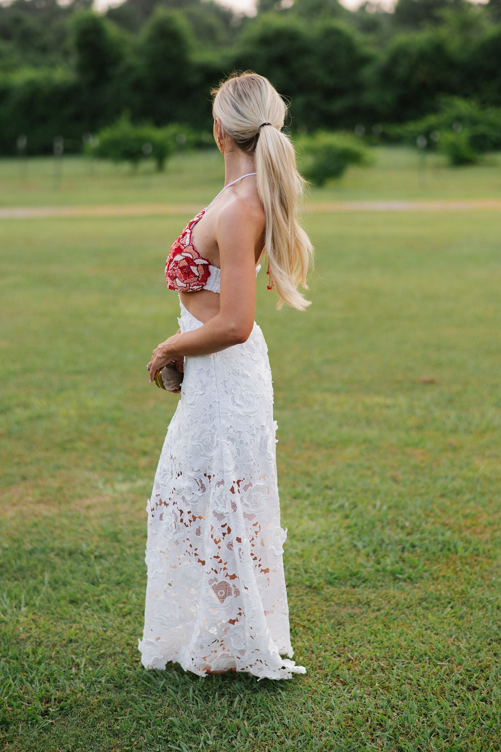 Scarlett Halter Dress-Red