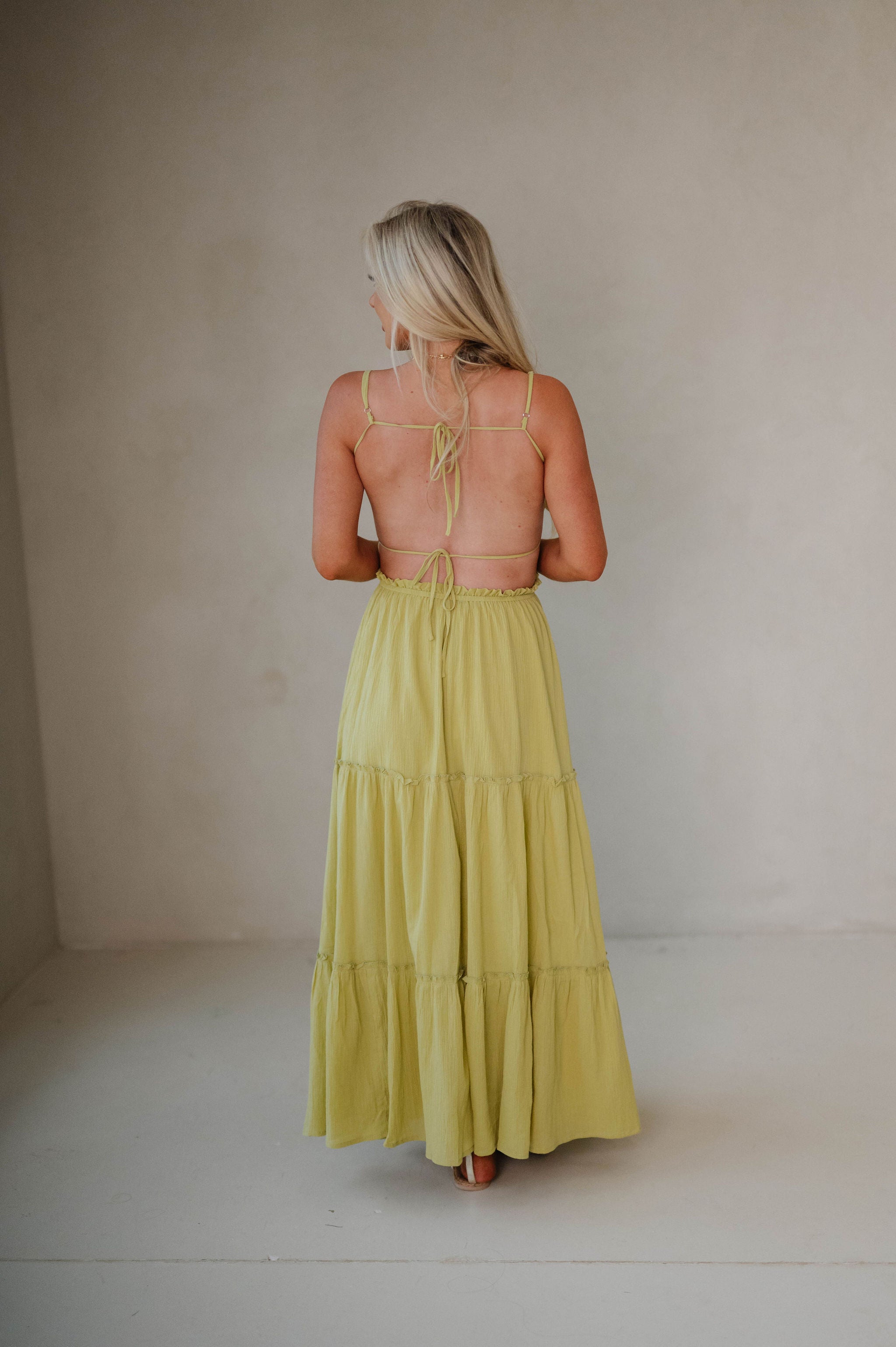 Berkley Tiered Maxi Dress- Kiwi