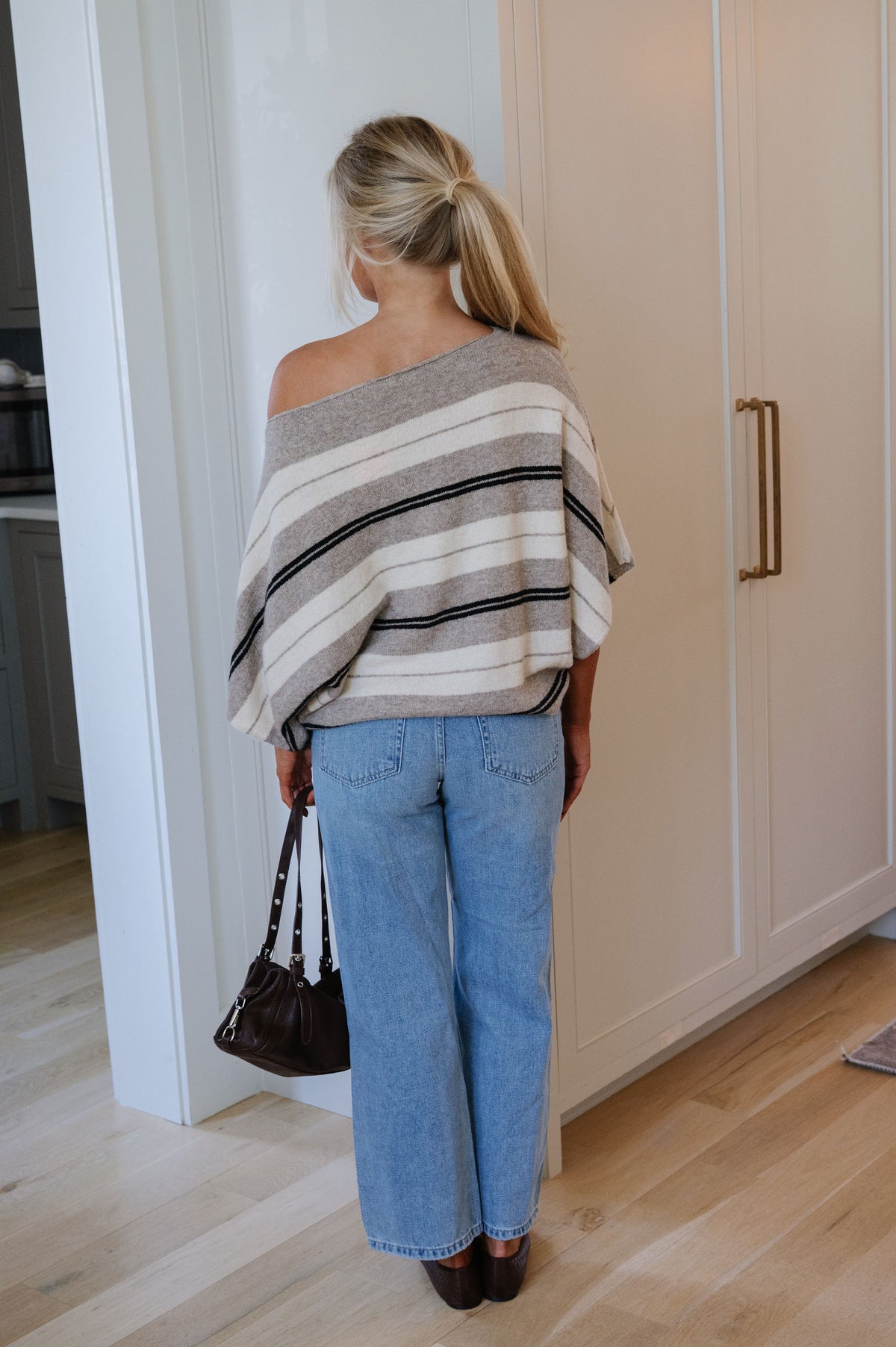 Veda Stripe Dolman Knit Top