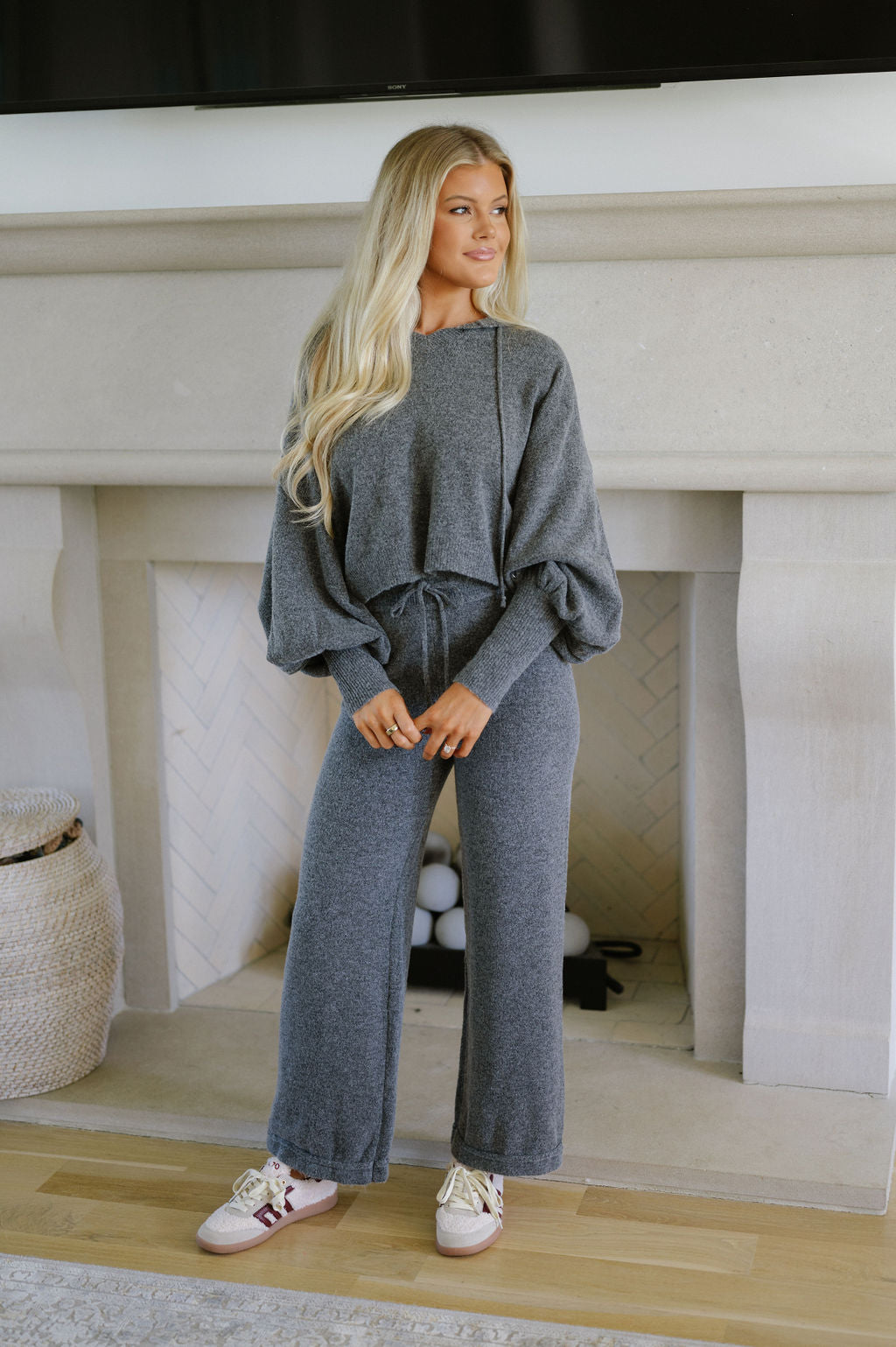 Hannah Cozy Set-Grey