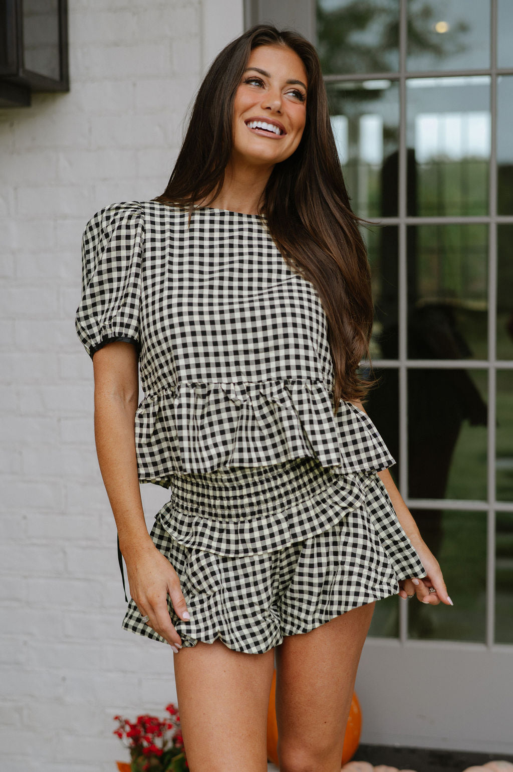 Ramey Plaid Shorts Set