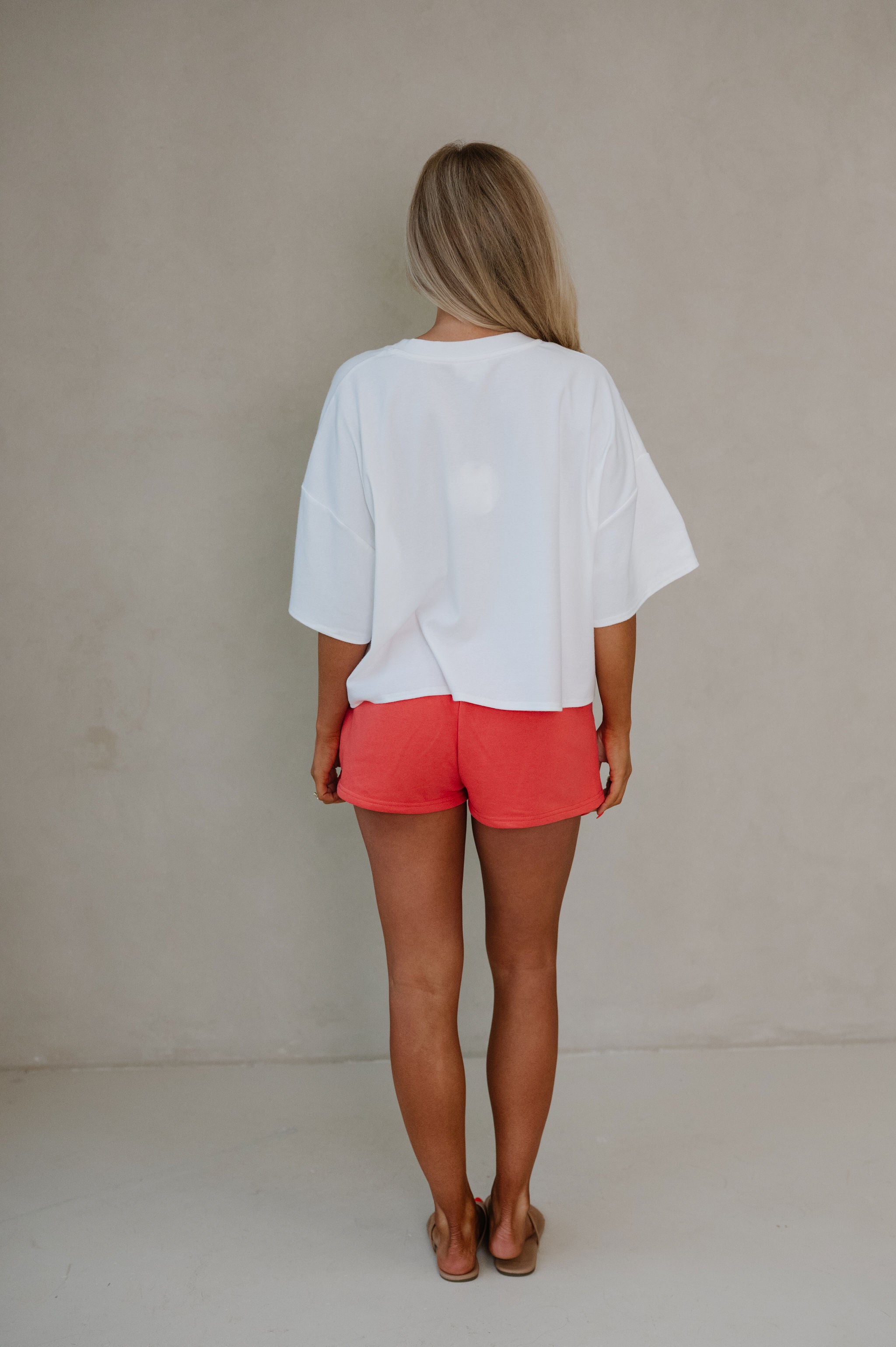 "Americana" Short Sleeve Top-Off White