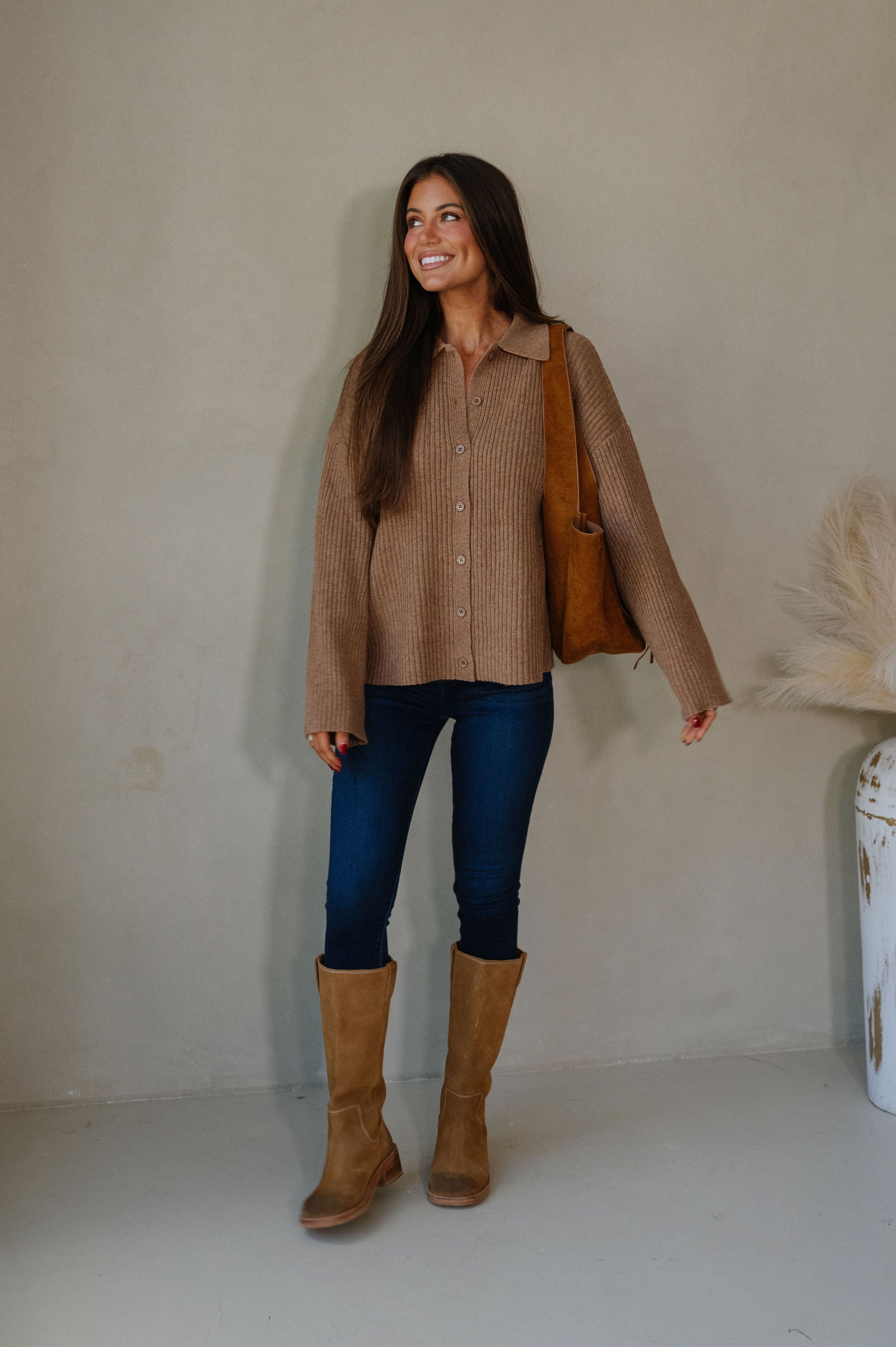Brooks Knit Sweater-Mocha