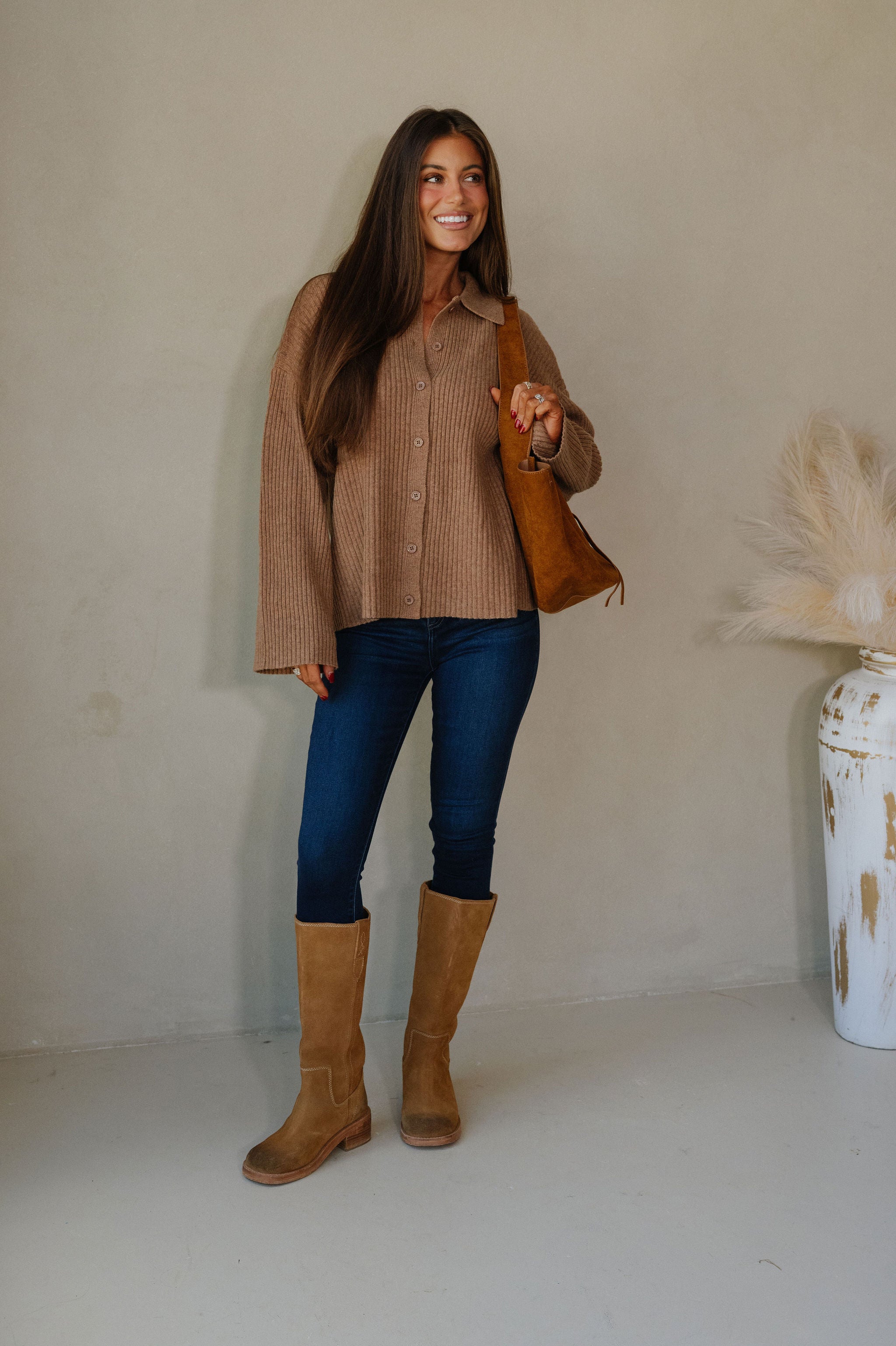 Brooks Knit Sweater-Mocha