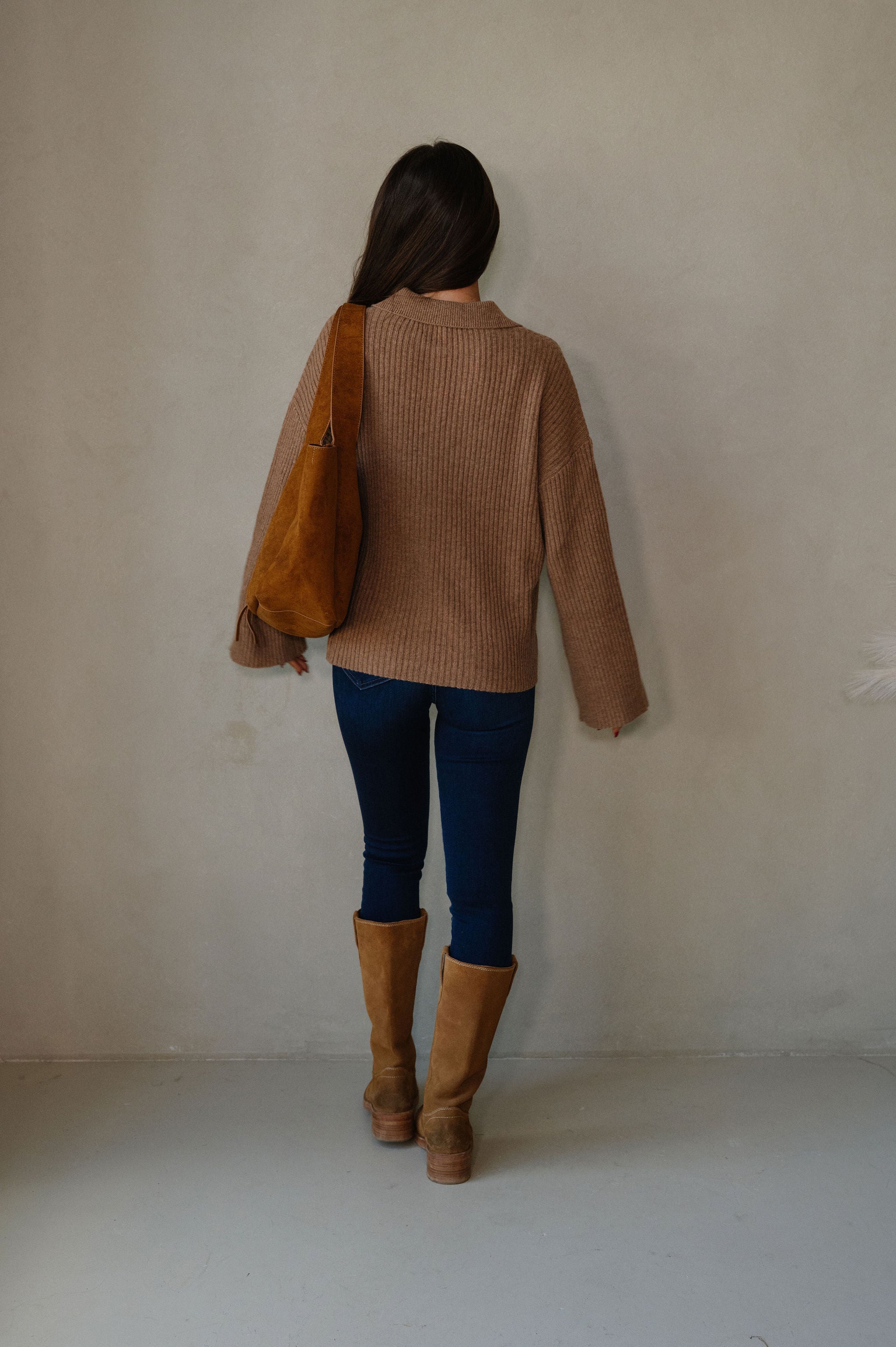 Brooks Knit Sweater-Mocha