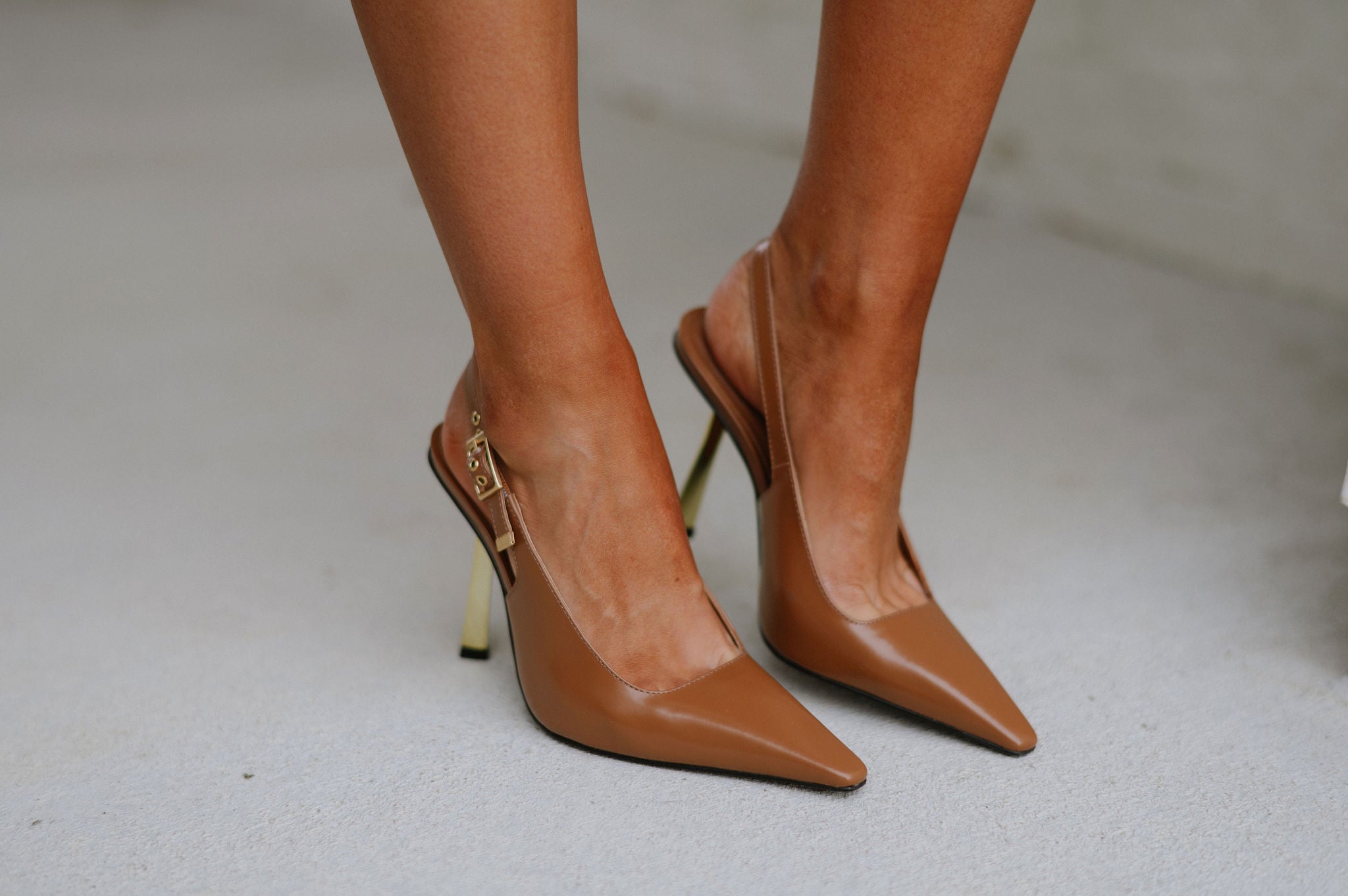 Divine Slingback Pumps-Camel