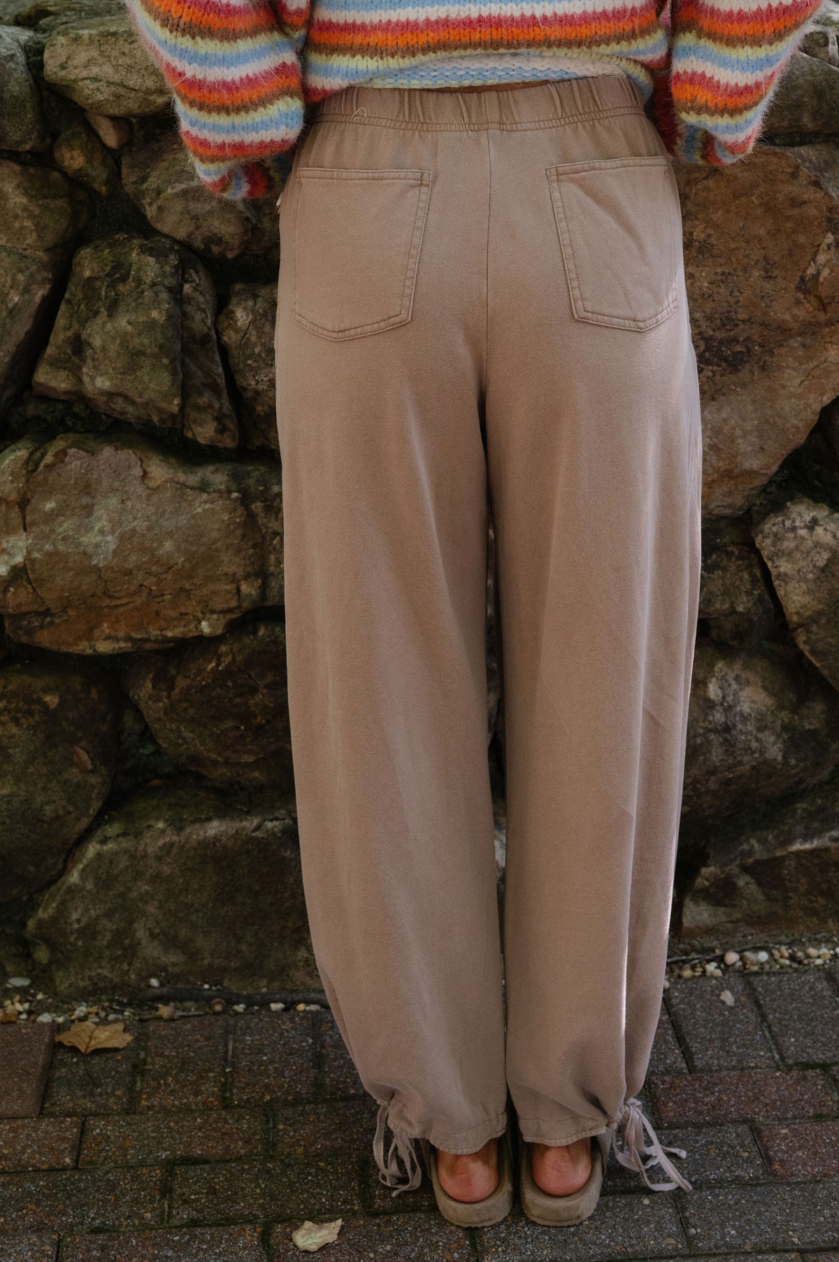 Darcy Wide Leg Cinch Pants-Golden Taupe
