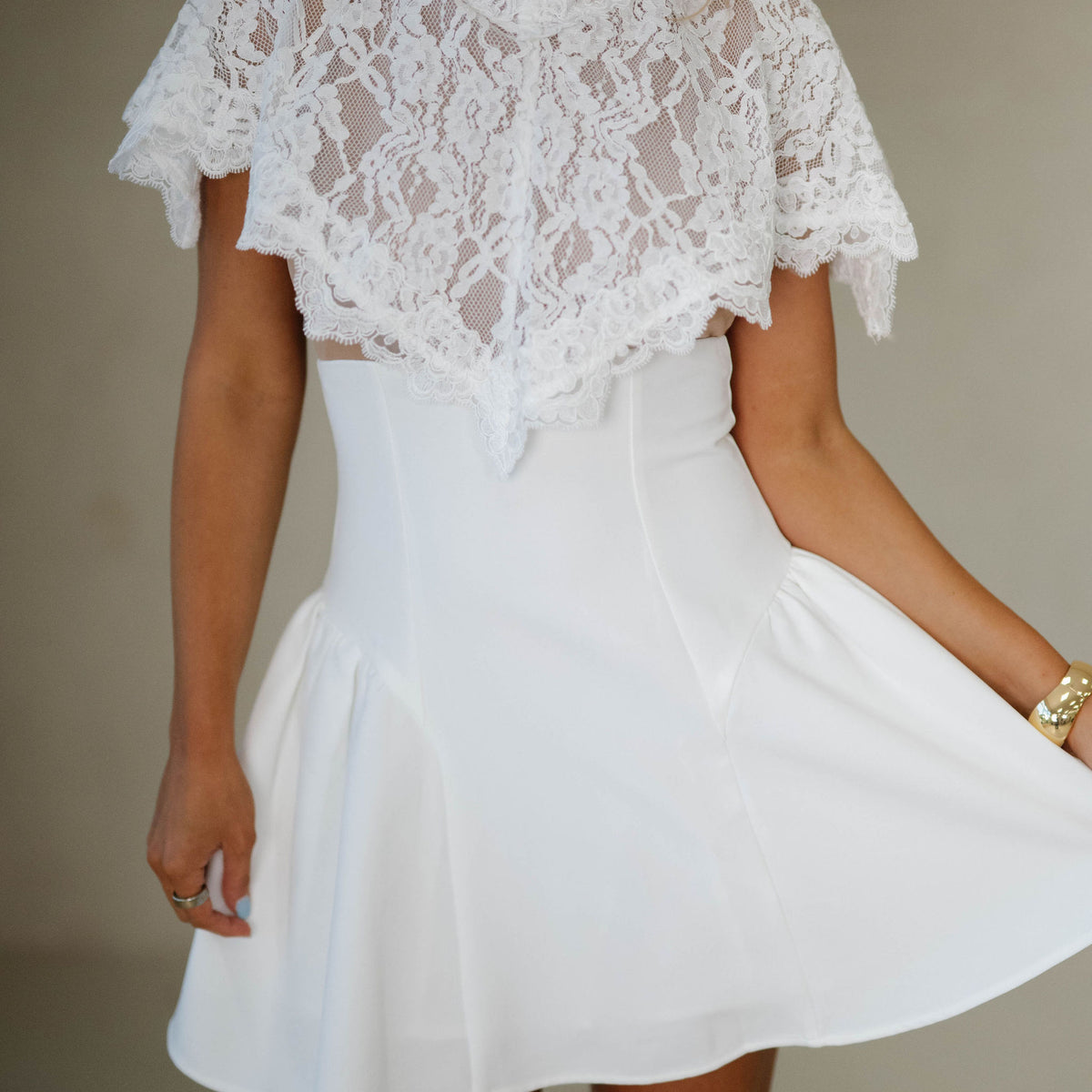 white lace under dress Overlay Mini Dress-Off White/Nude Color:True Yellow Summer Collection: Black Square-Neck 3036 It’s ideal for outdoor