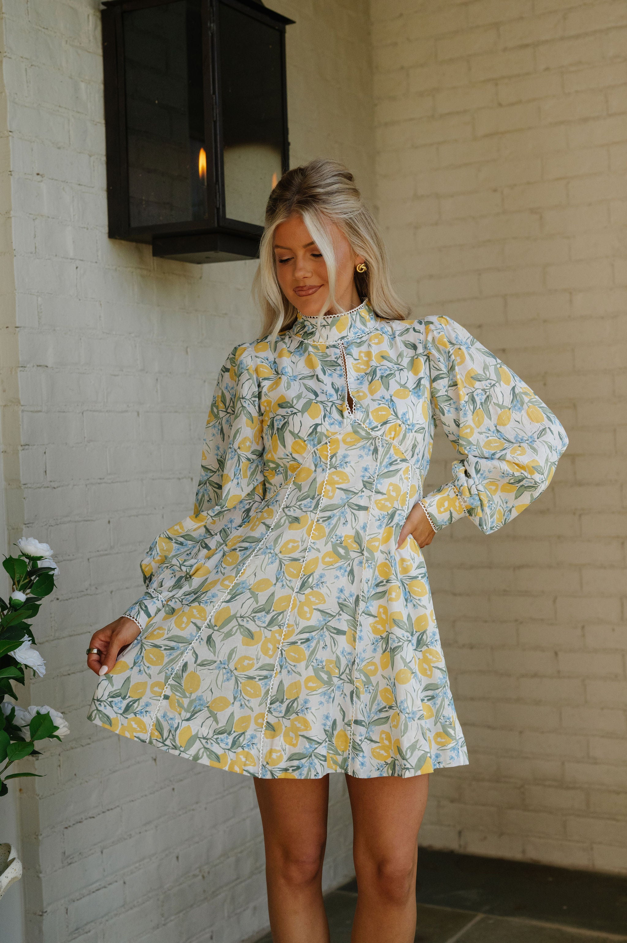 Jacqulyn Floral Mini Dress-Multi