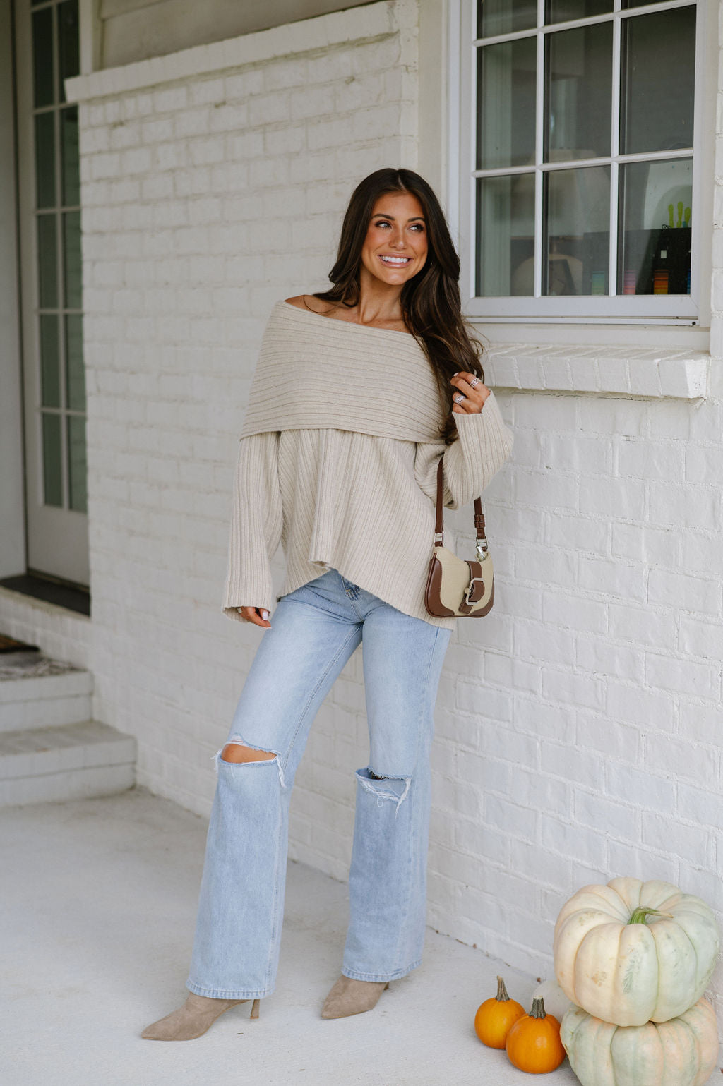 OTS Oversized Sweater-Beige