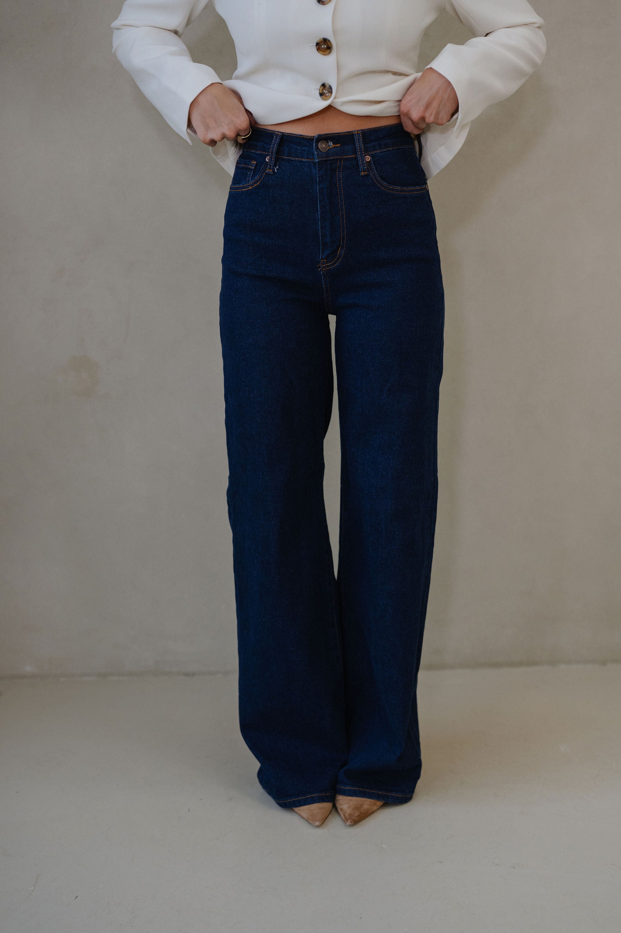 Kate Wide Leg Jeans- Indigo