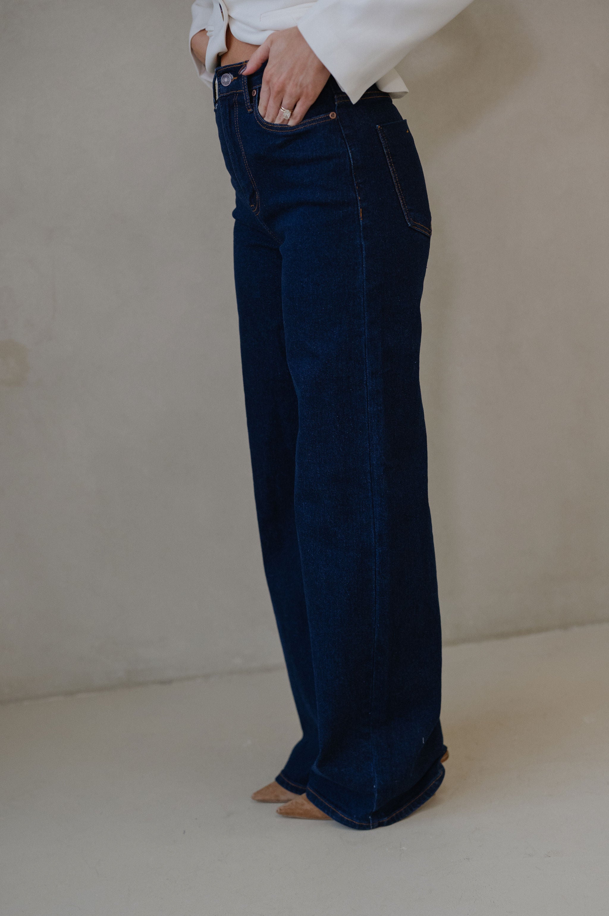 Kate Wide Leg Jeans- Indigo