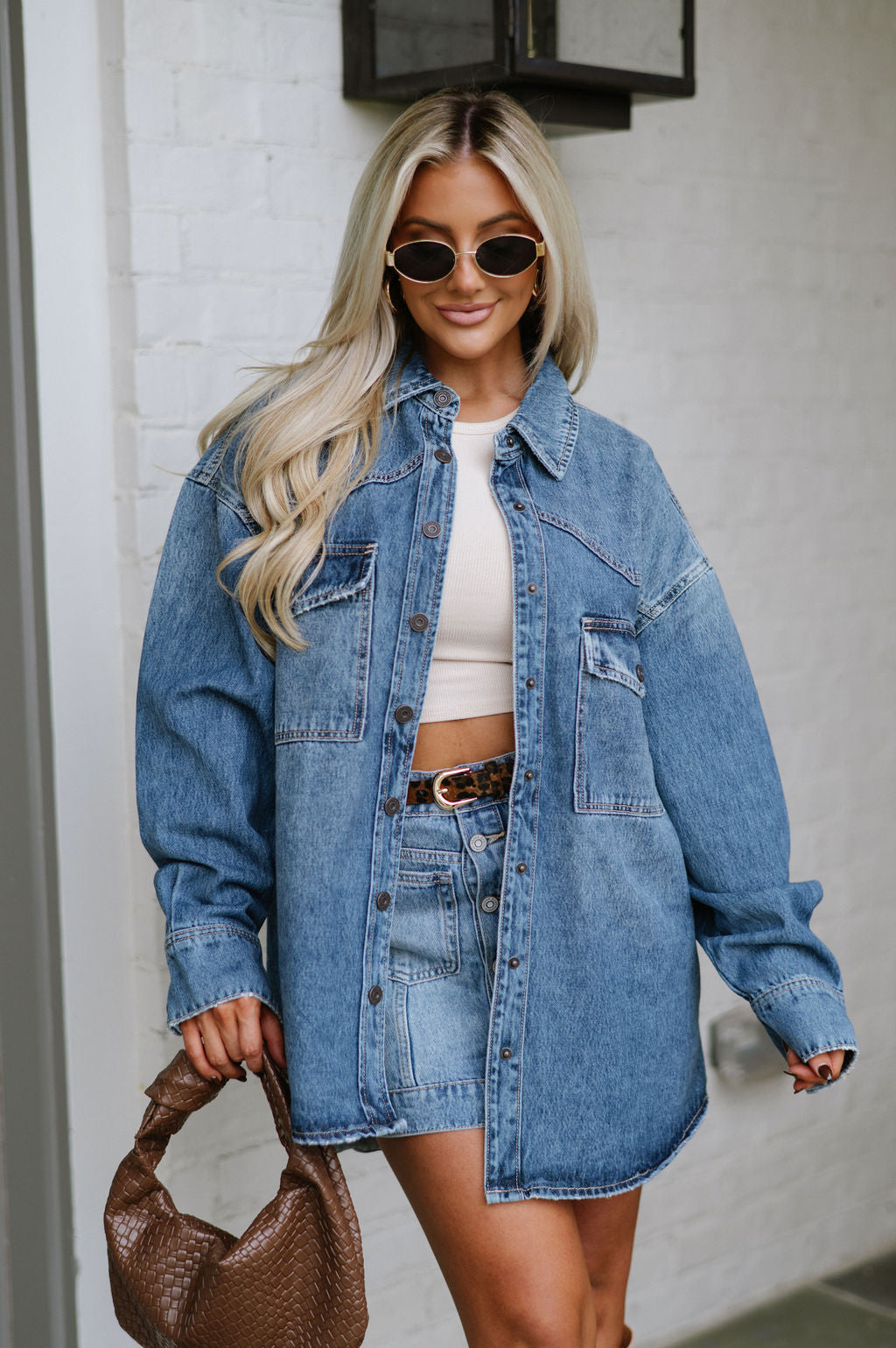 Oversized Denim Shirt