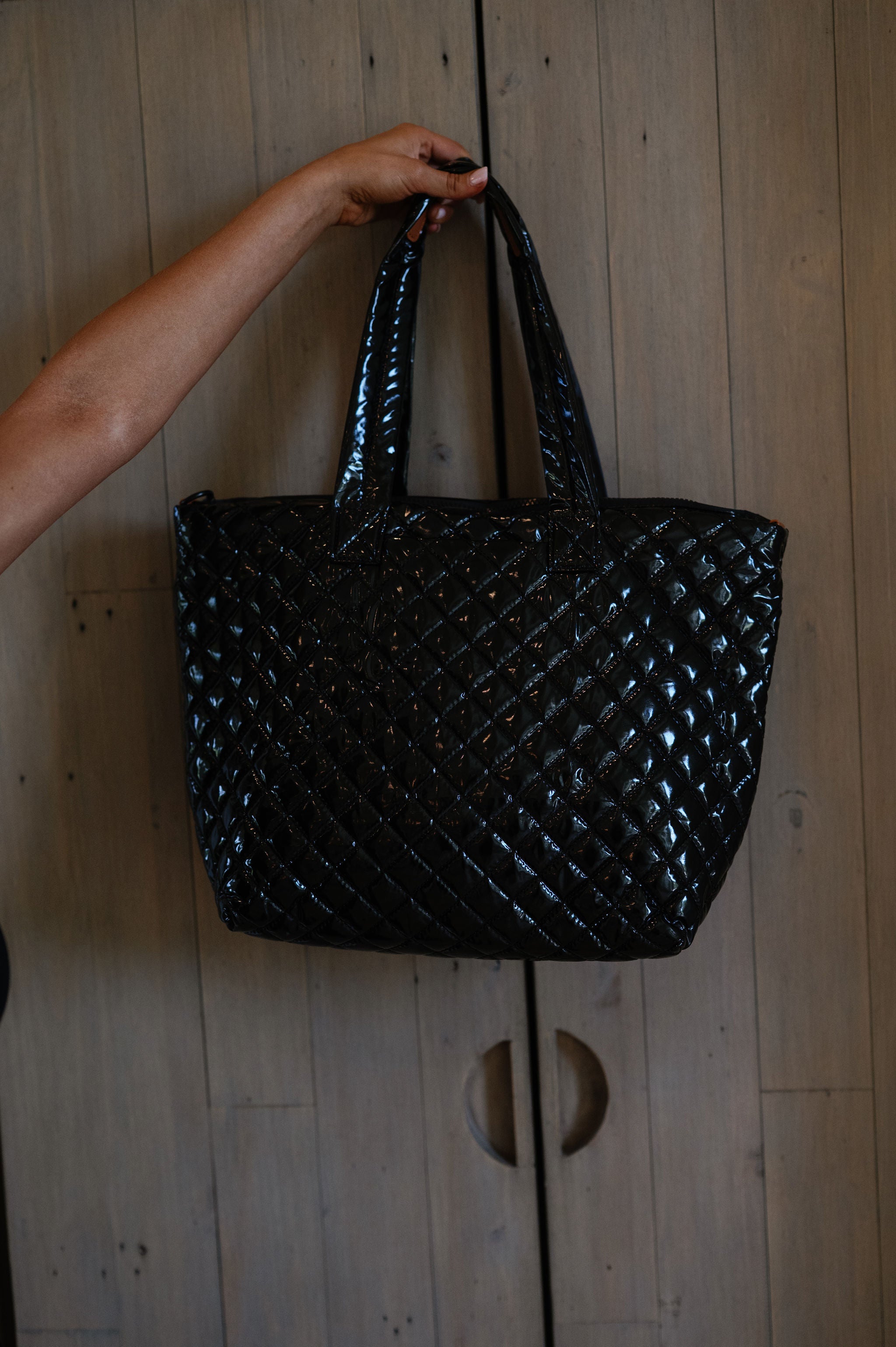 Patten Quilted Bag-Black