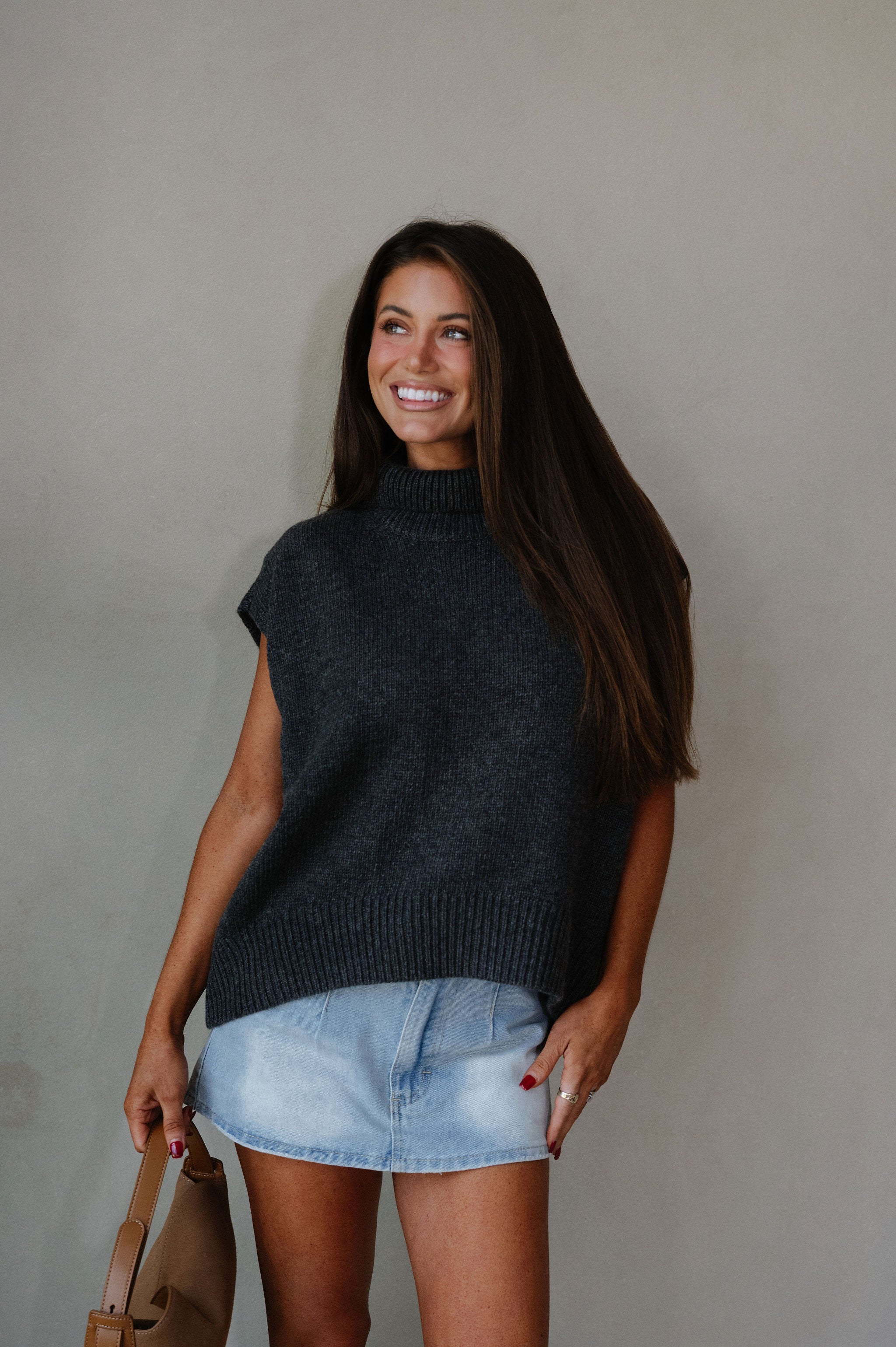 Gracelyn Sweater-Charcoal
