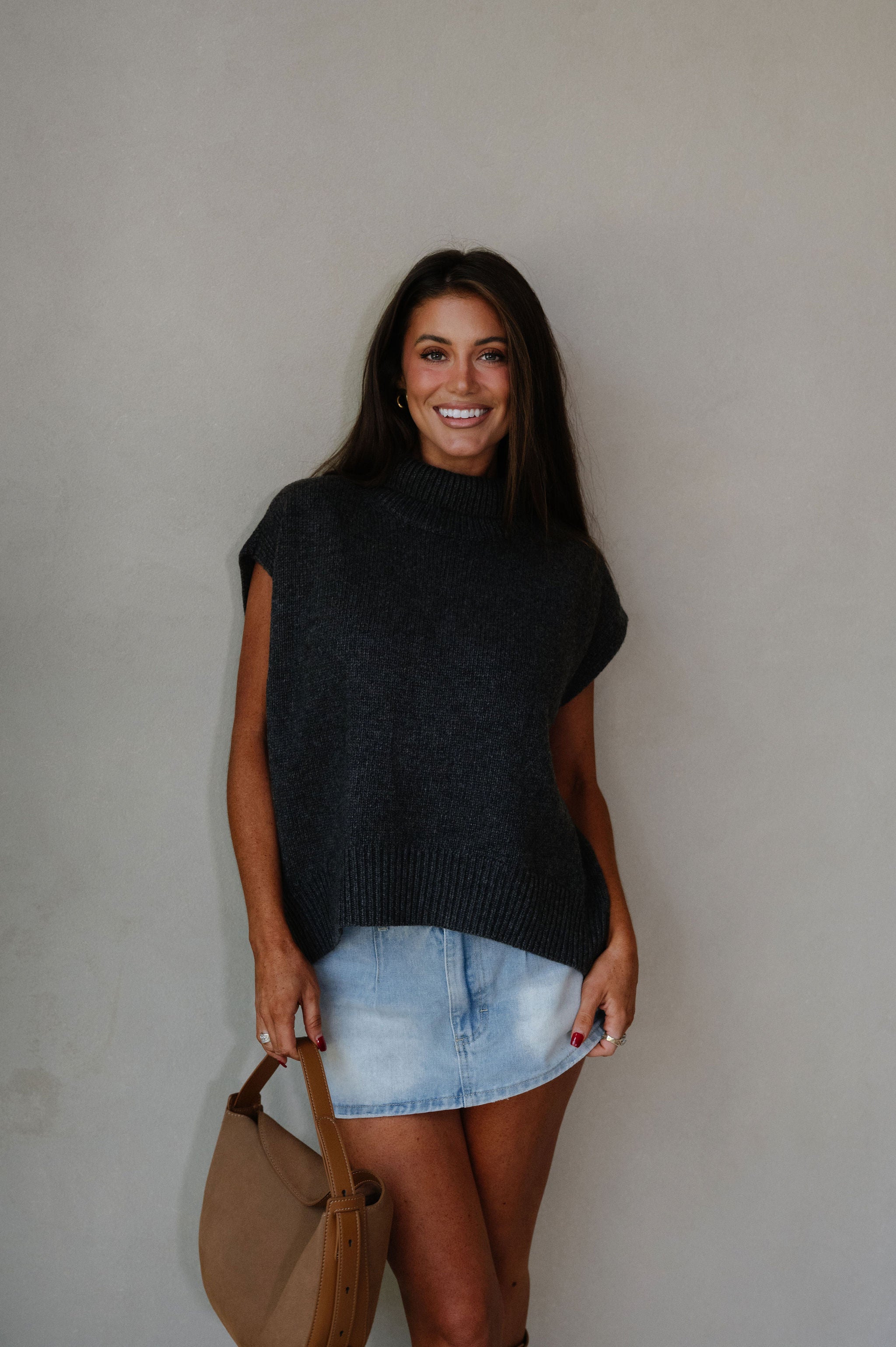 Gracelyn Sweater-Charcoal