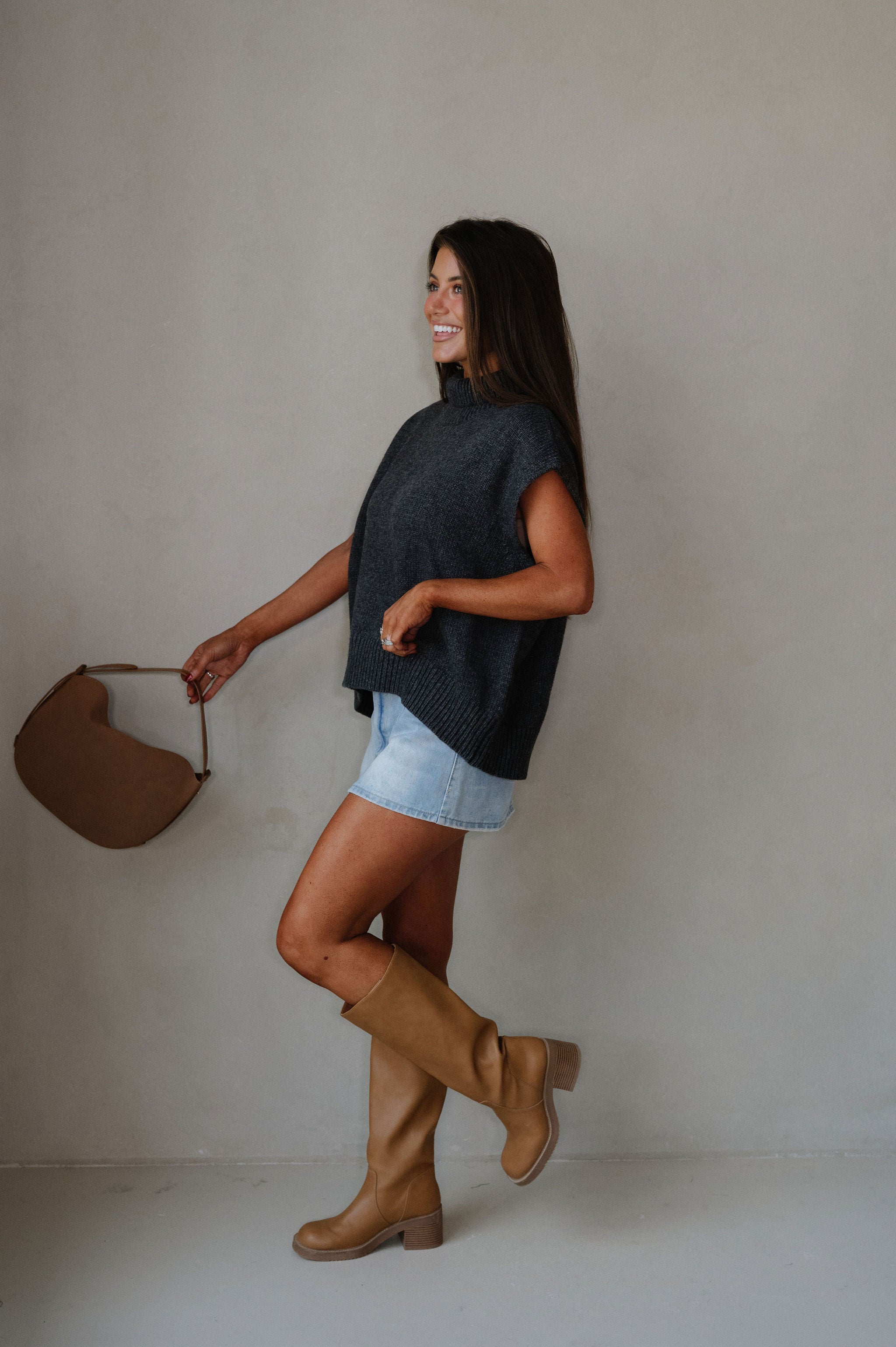Gracelyn Sweater-Charcoal