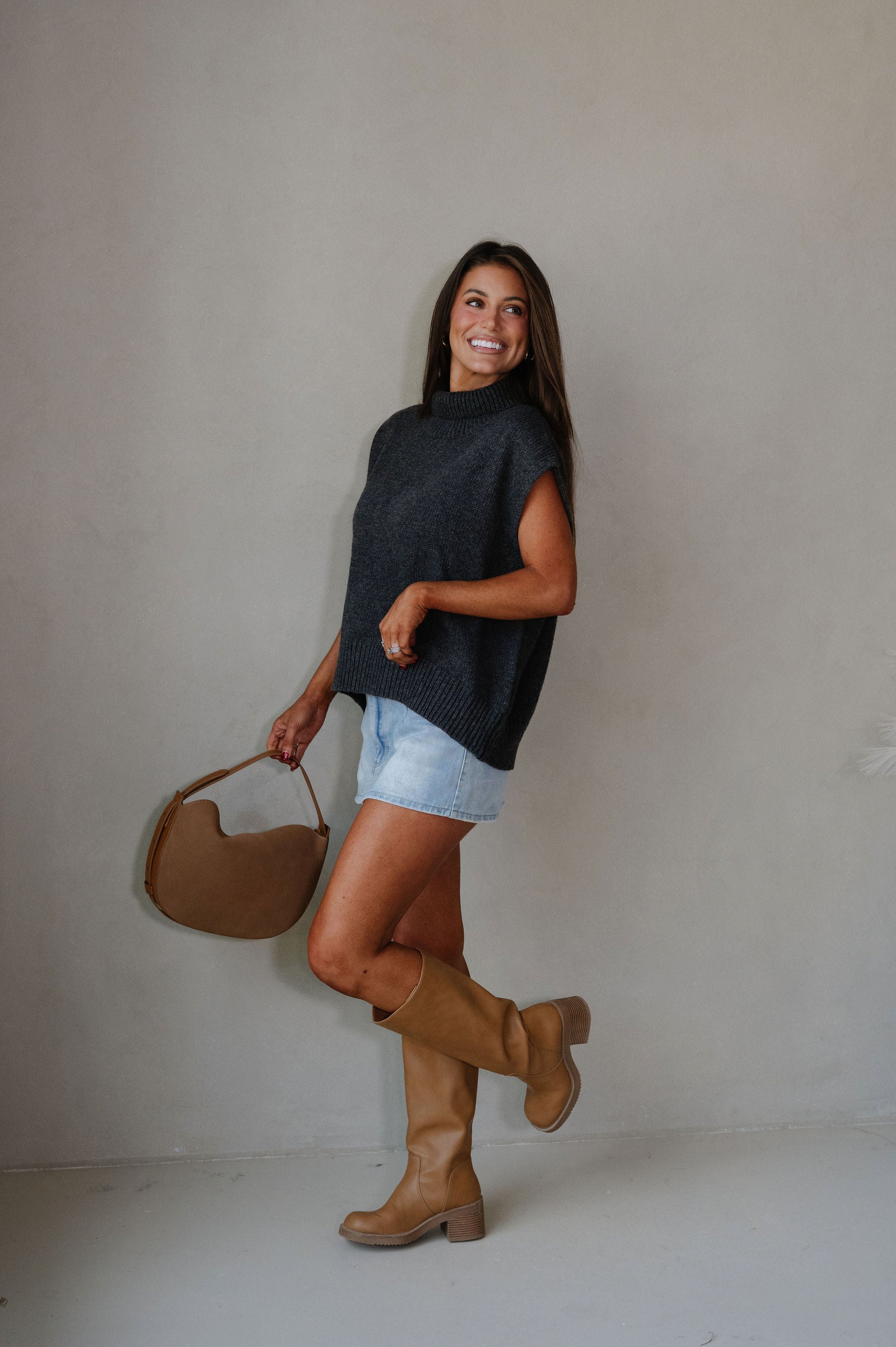 Gracelyn Sweater-Charcoal