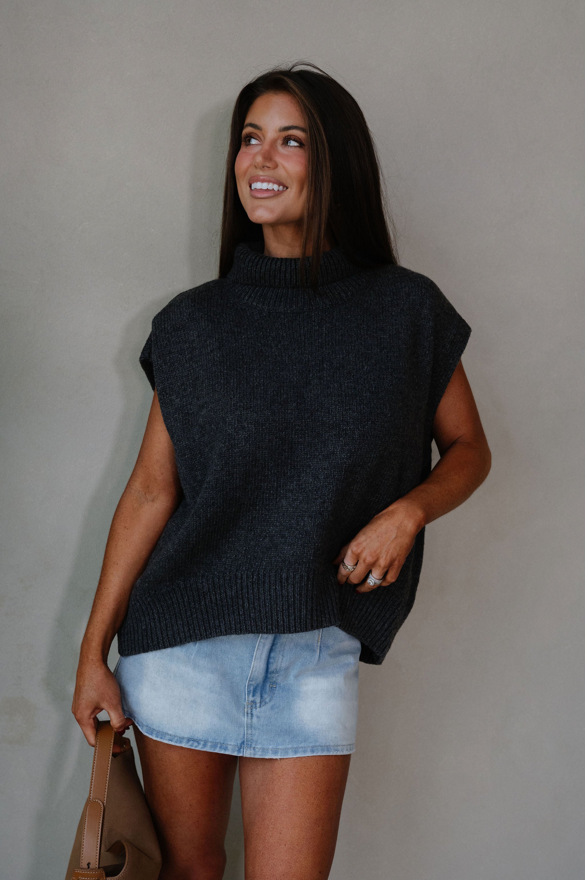 Gracelyn Sweater-Charcoal