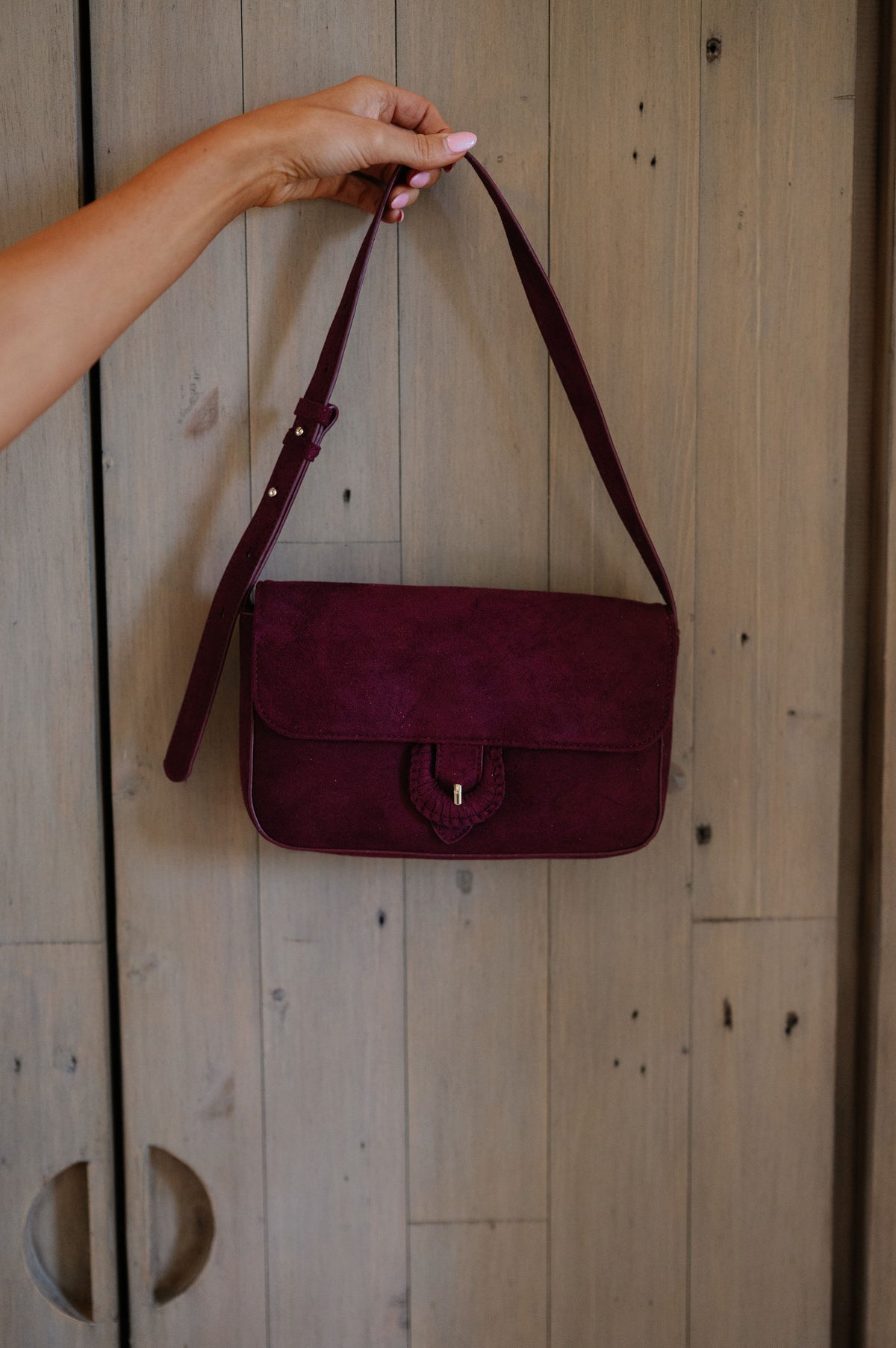 Juliette Shoulder Bag-Wine